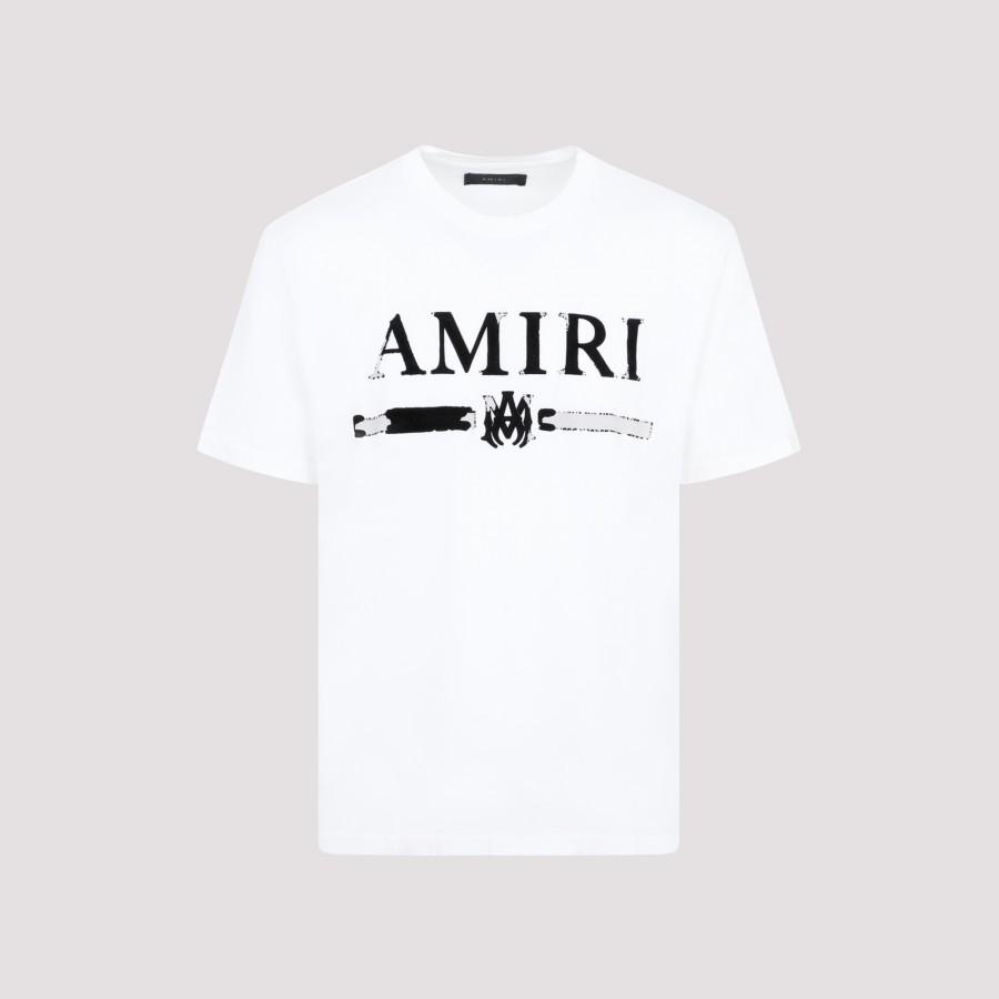 Amiri Airi A Bar Appique Tee in White for Men | Lyst