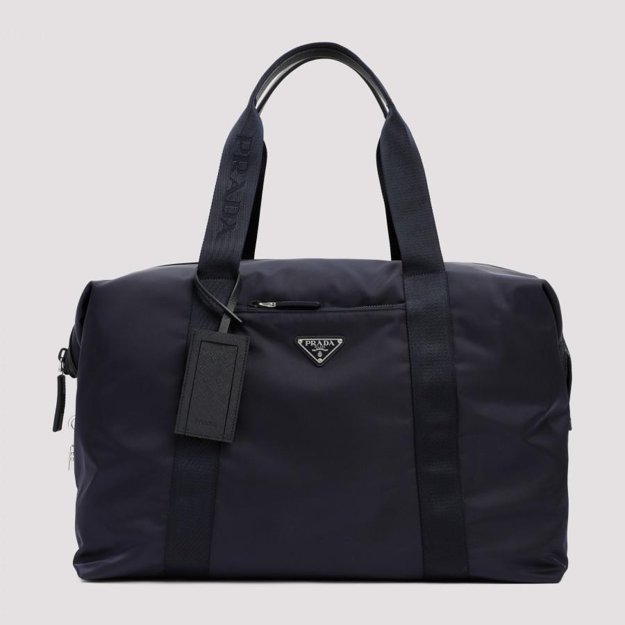 Leather travel bag Prada Black in Leather - 32698445