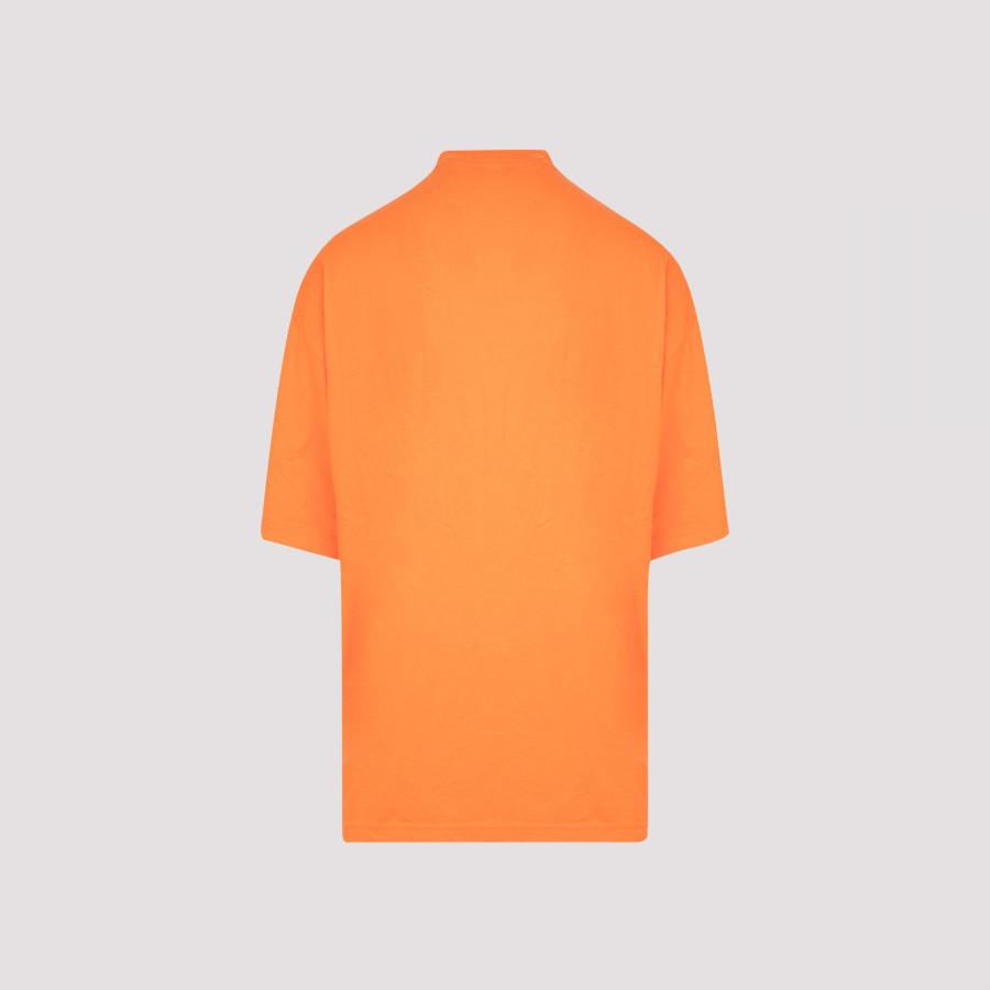 Balenciaga Multi Language Logo Oversized T-shirt M in Orange for 