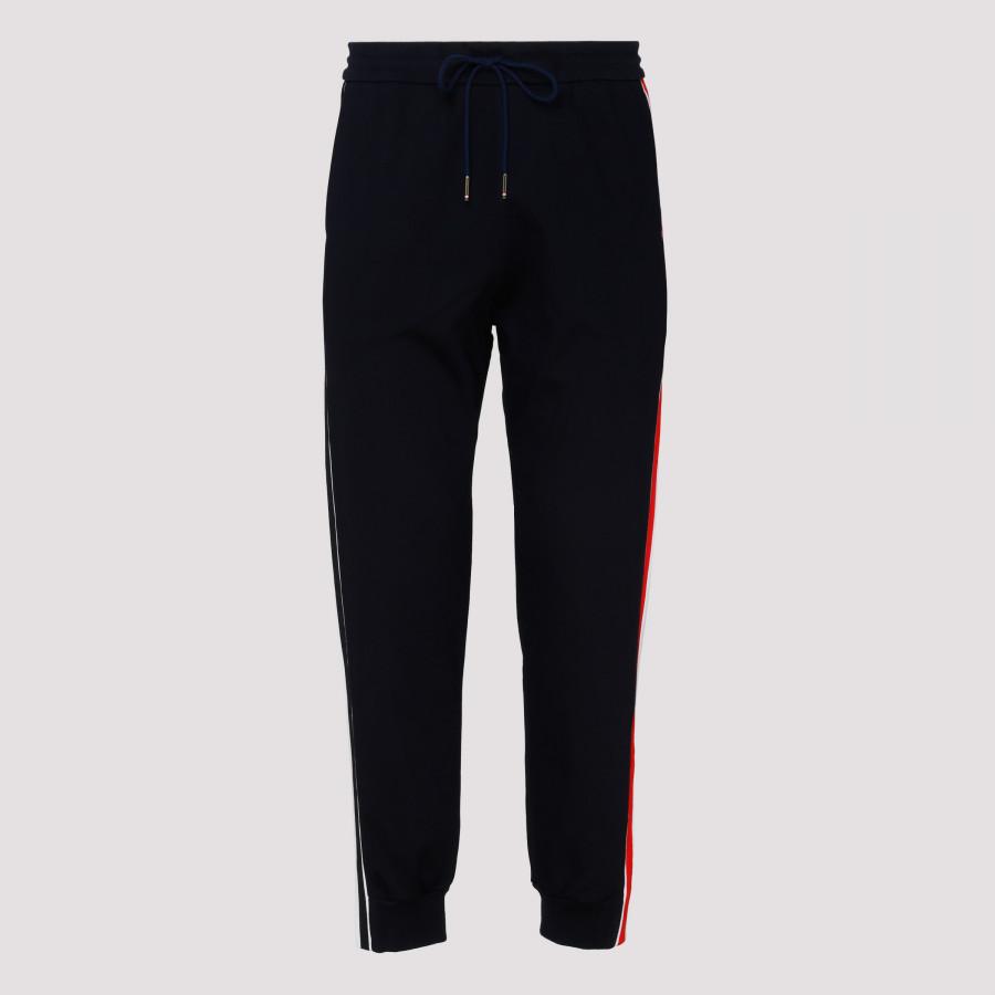 Thom Browne Navy Cotton Interlocking Track Pants in Blue for Men - Save ...