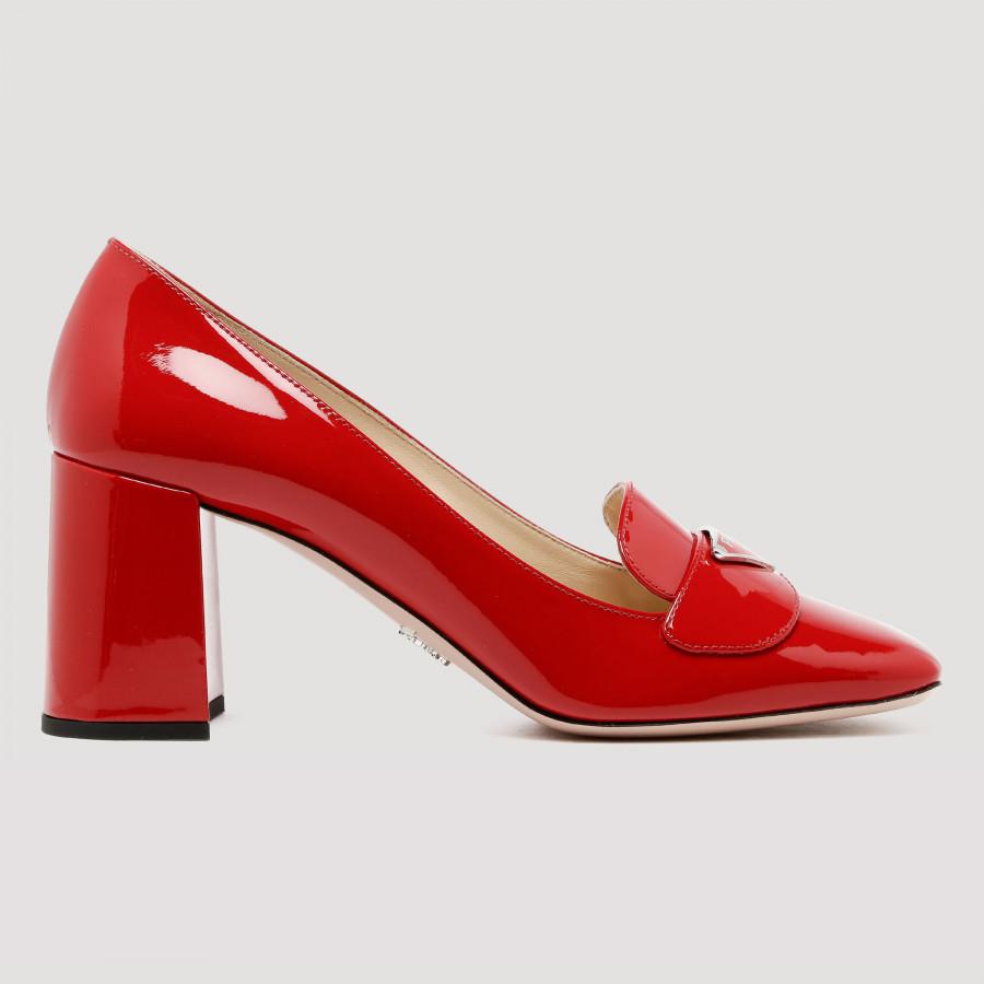 Prada Red Patent Leather Pumps Lyst