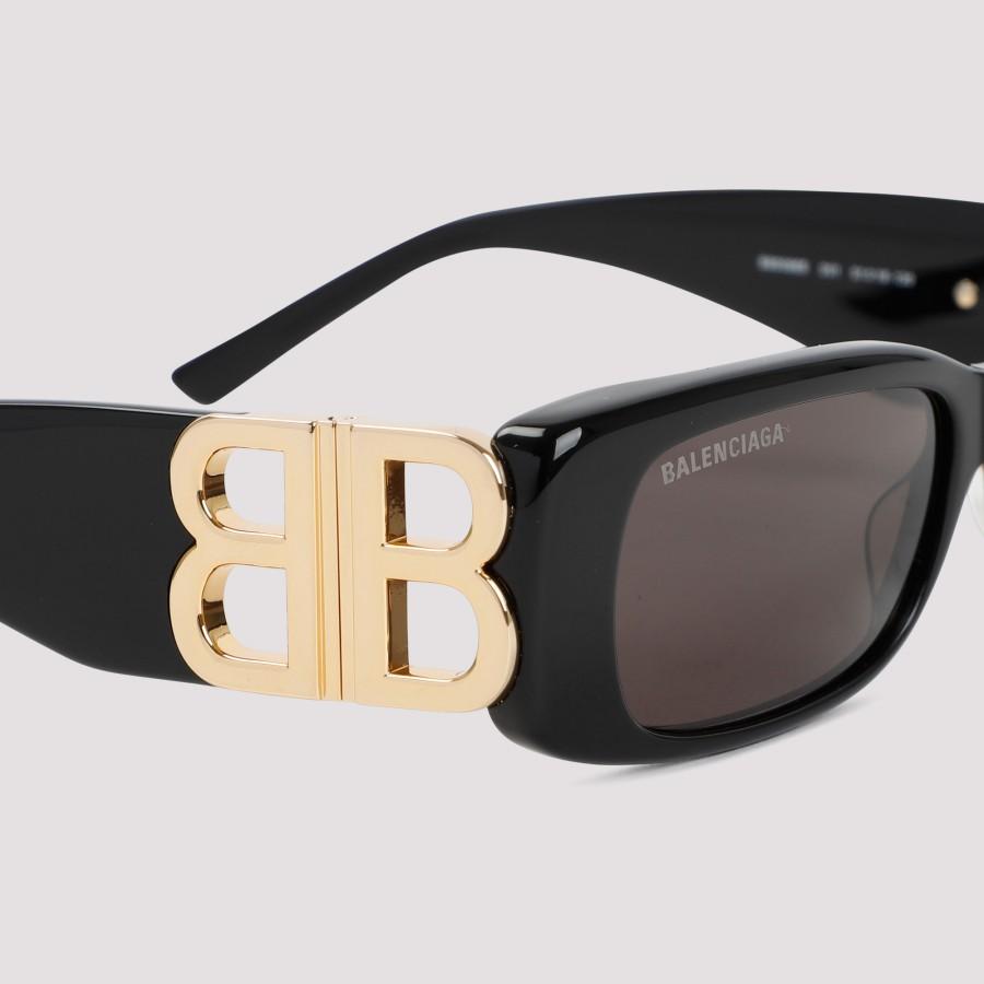 Balenciaga Dynasty Rect Eyewear Glasses in Black | Lyst