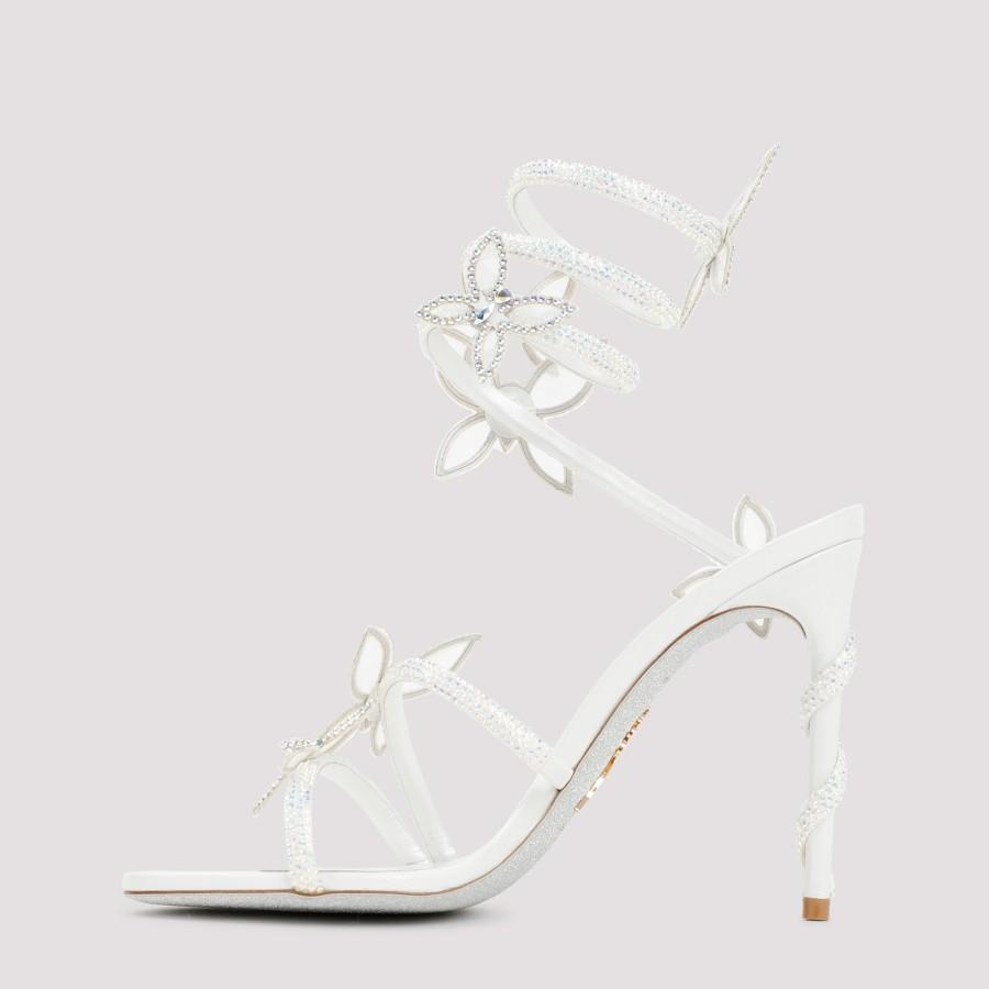 Rene Caovilla René Caovilla Butterfly Sandals in White | Lyst