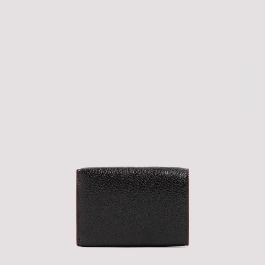 Miu Miu Madras Love Wallet in Black | Lyst