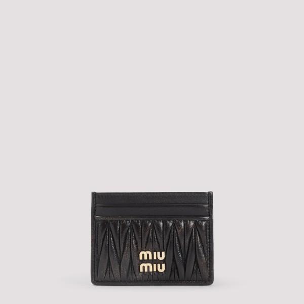 ミュウミュウ Miu Miu Lamb Leather Cardholder Miu Miu Wallets and cardholders for Women | Online Sale up