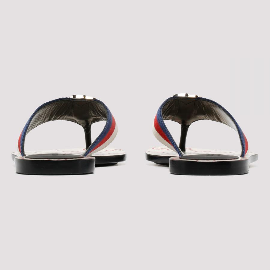 Gucci Kika GG Web Flip Flop Nero Web / 7.5