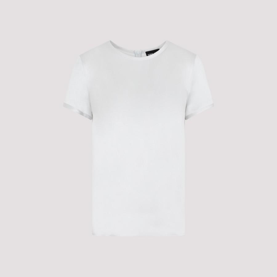 Inleg Hond zakdoek Giorgio Armani Shirt in White | Lyst