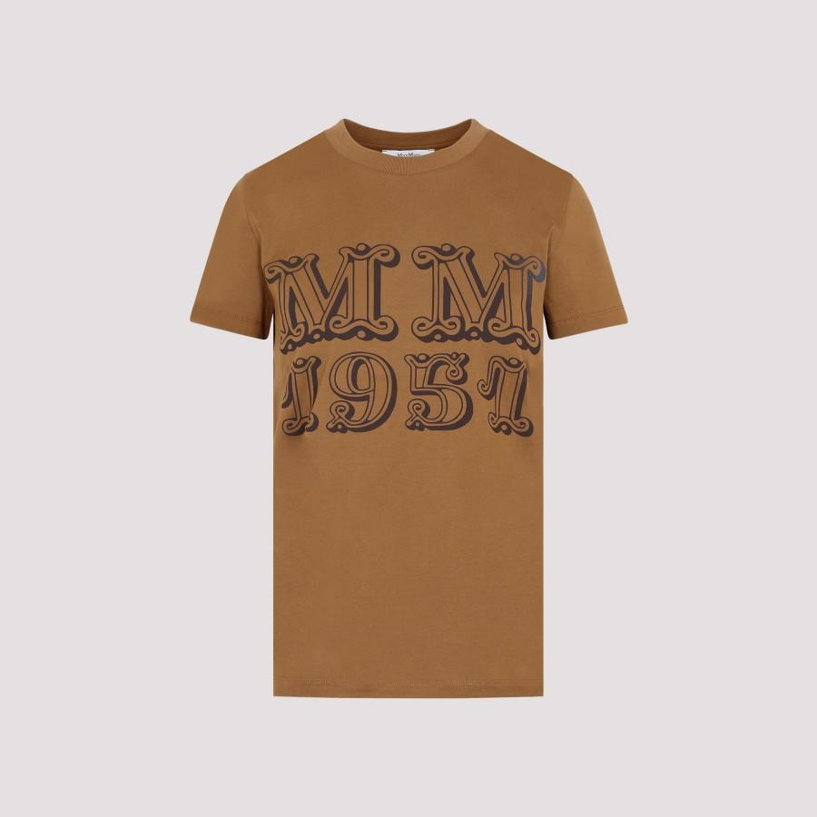 Max Mara Mincio 1951 T-shirt Tshirt in Brown | Lyst