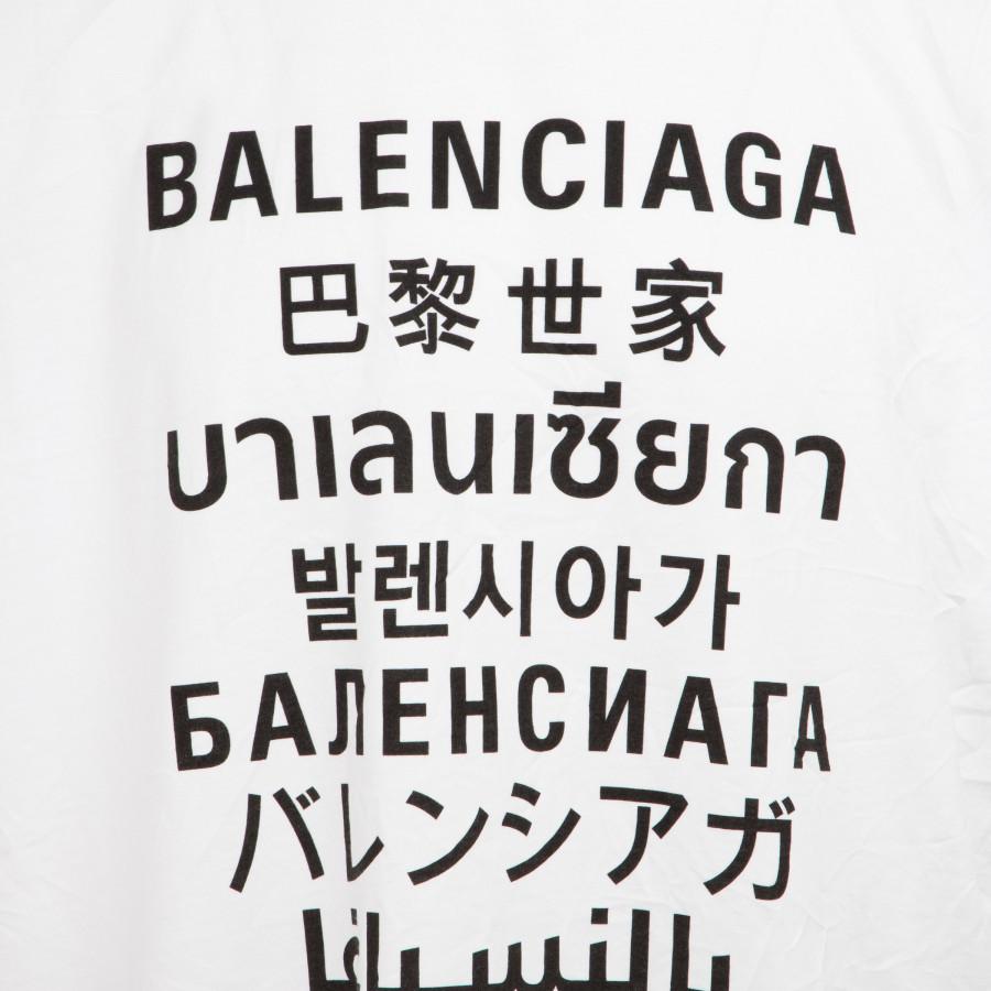 Balenciaga Black Languages TShirt Balenciaga