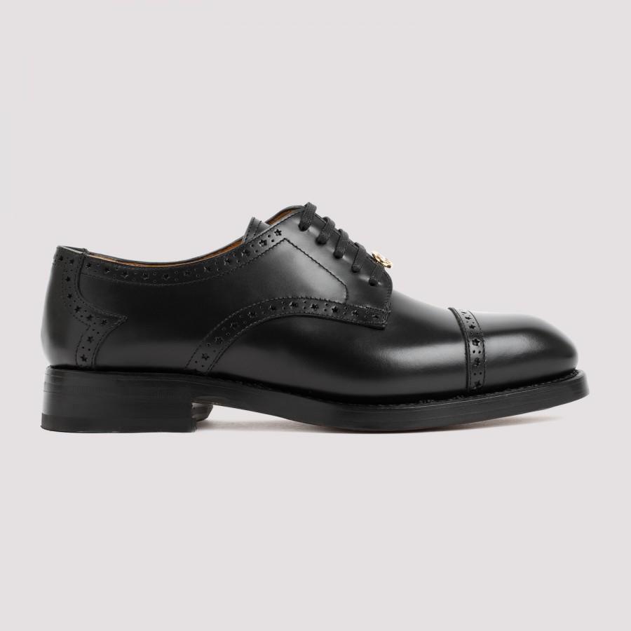 Gucci Derby Suede Shoes in Black for Men | Lyst