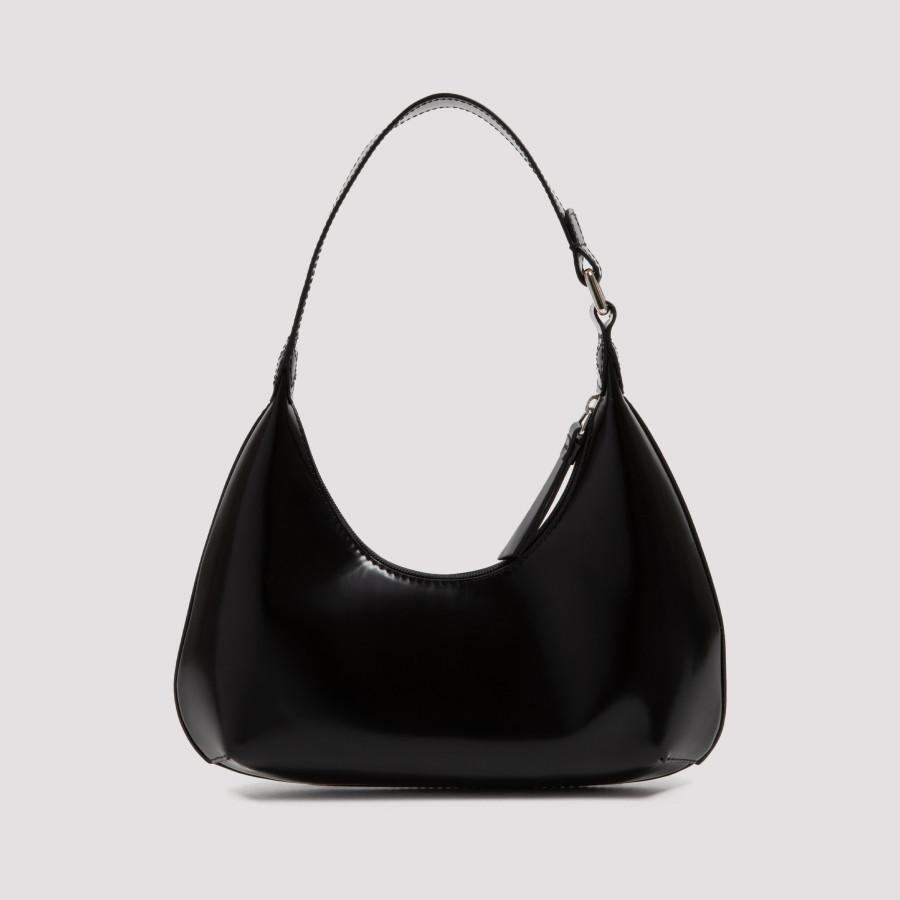 BY FAR Baby Amber Black Semi Patent Leather Bag - Lyst