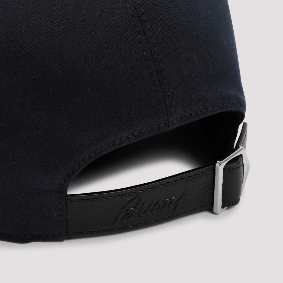 Brioni Baseball Cotton Cap Hat in Black for Men | Lyst