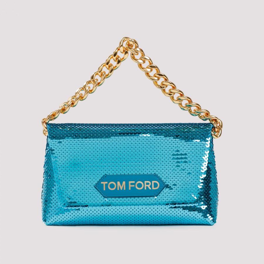 Tom Ford Sequin Embroidery Label Mini Chain Bag