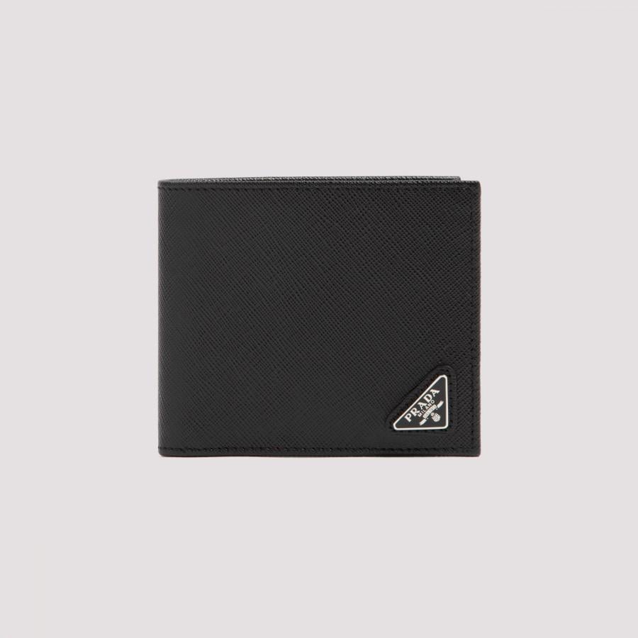 FINAL PRICE - Prada Saffiano Leather Wallet for Men - Black