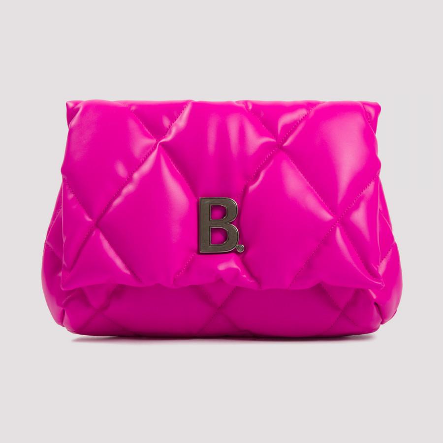 Balenciaga Leather Fuchsia Touch Puffy Clutch Bag in Pink - Lyst