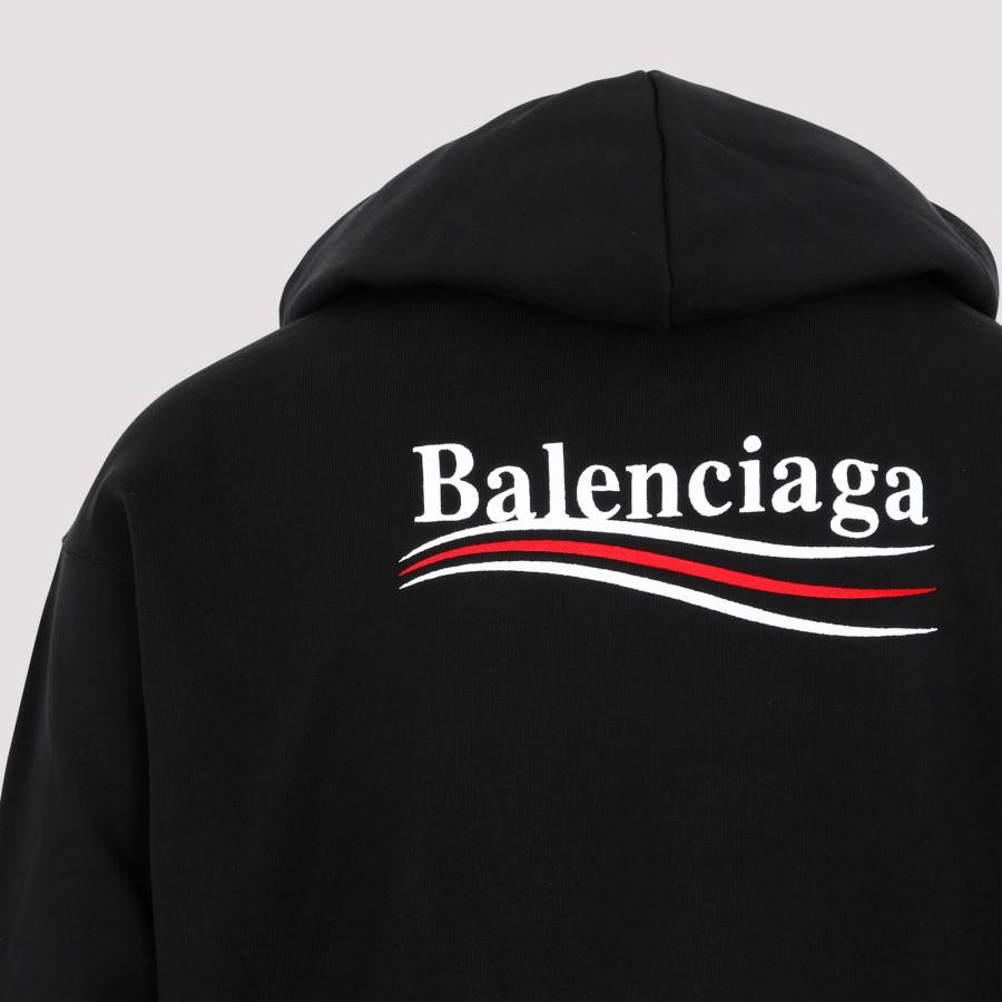 Balenciaga Political Campaign Hoodie Sweatshirt in Black for Men | Lyst