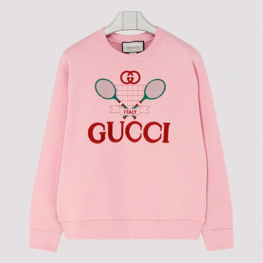 pink gucci tennis sweater