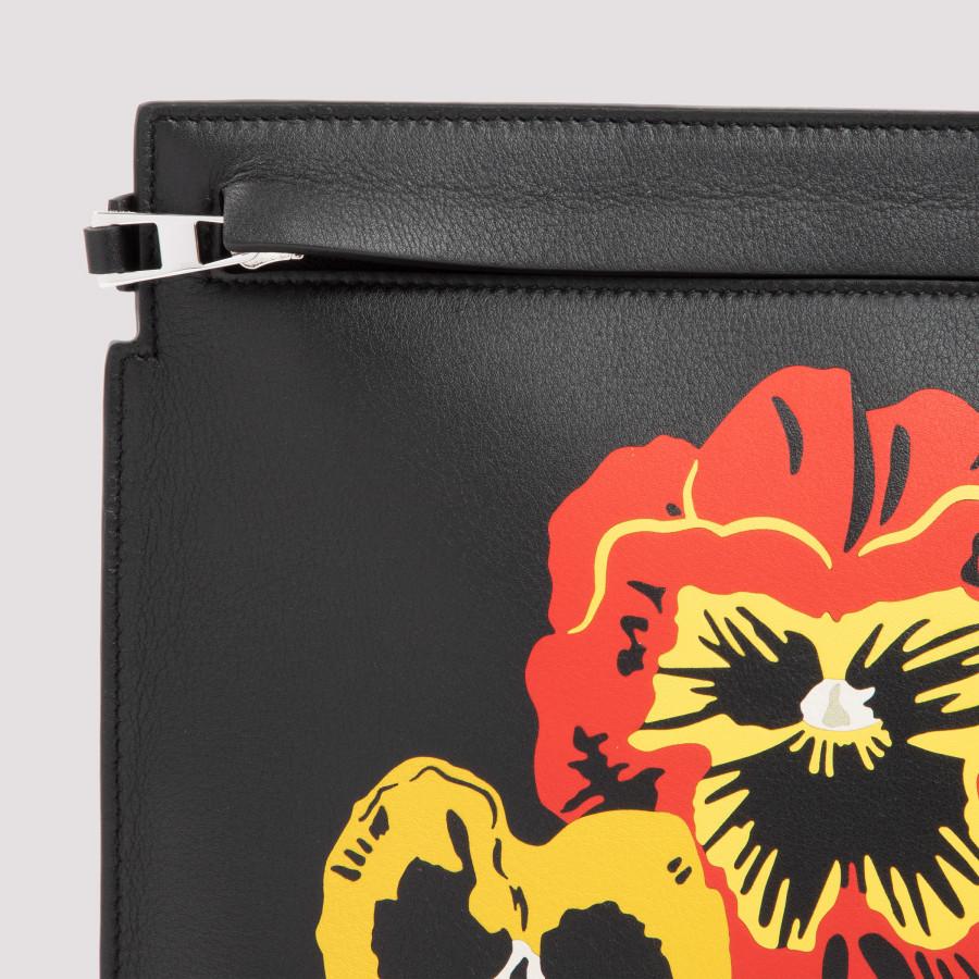 Loewe Leather Pansies T Pouch In Classic Calfskin - Lyst