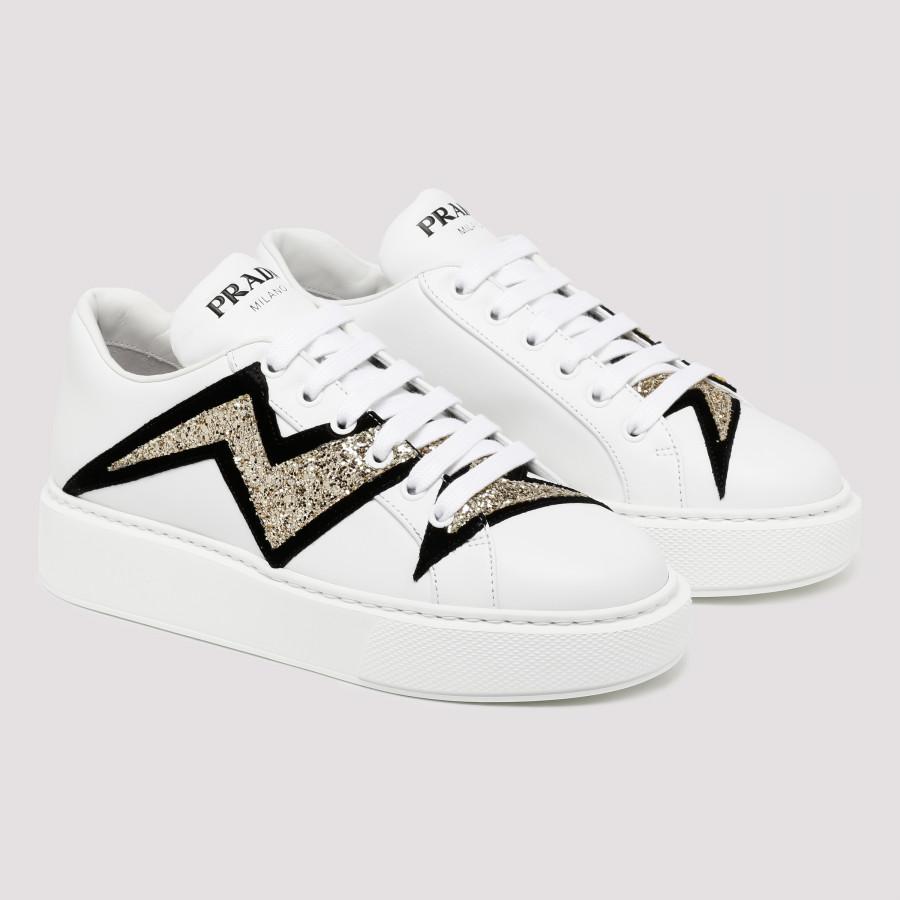 Prada lightning bolt sneakers Clearance