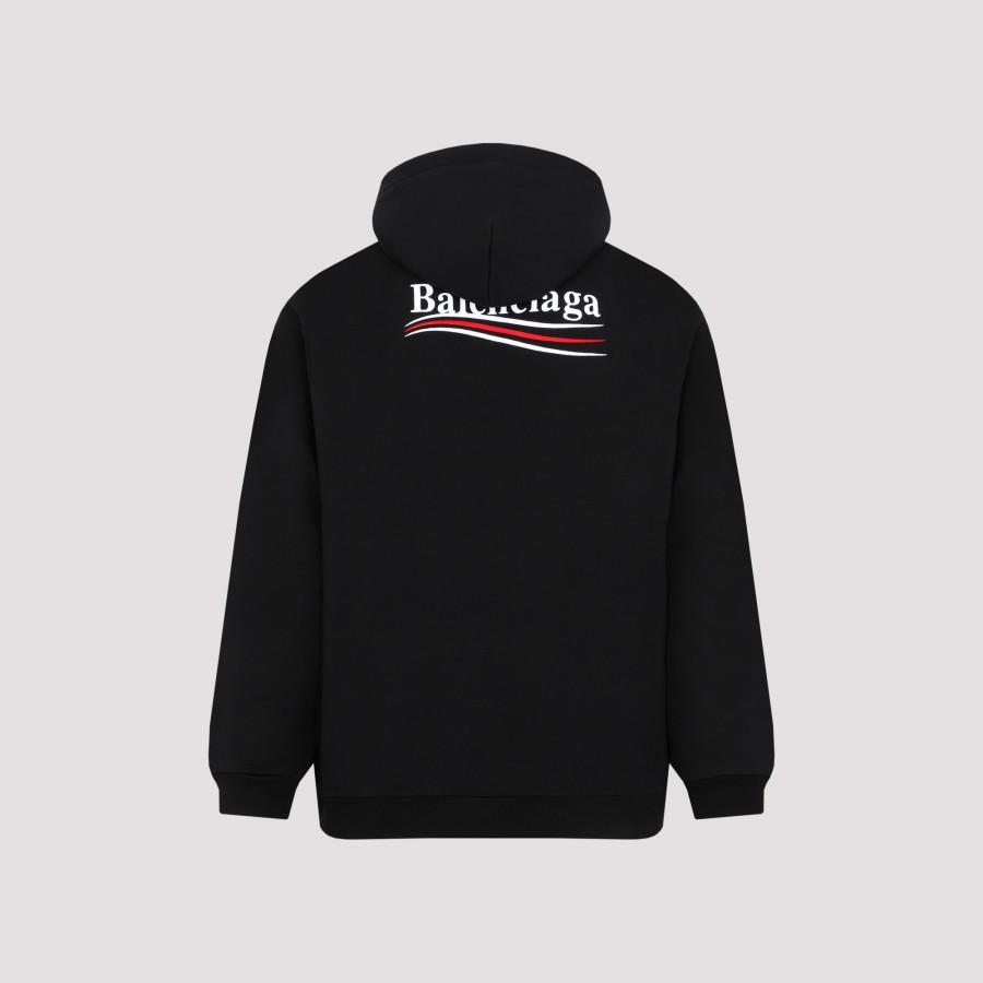 Balenciaga Political Campaign Hoodie Sweatshirt in Black for Men