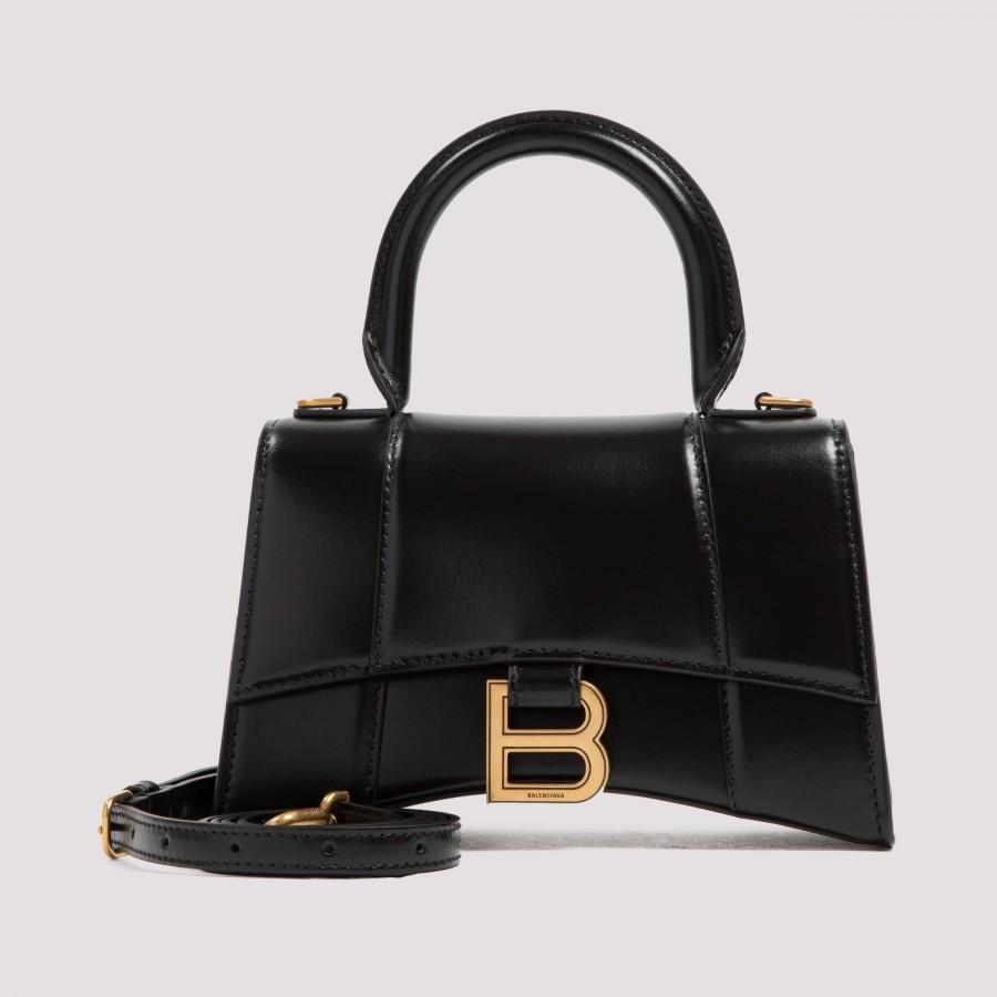 Balenciaga Hourglass Top Handle Xs Bag in Black | Lyst