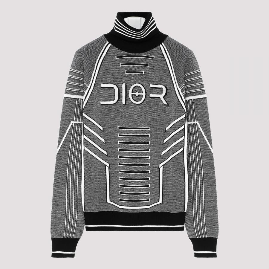 dior grey turtleneck