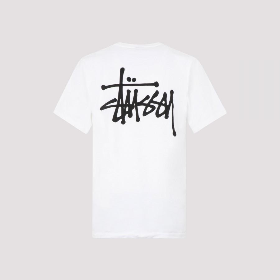 Stussy Basic Cotton T-shirt in White 
