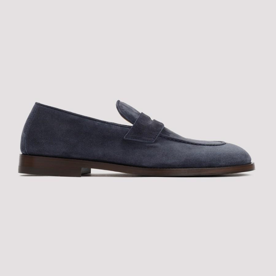 Brunello Cucinelli Loafer in Blue for Men | Lyst