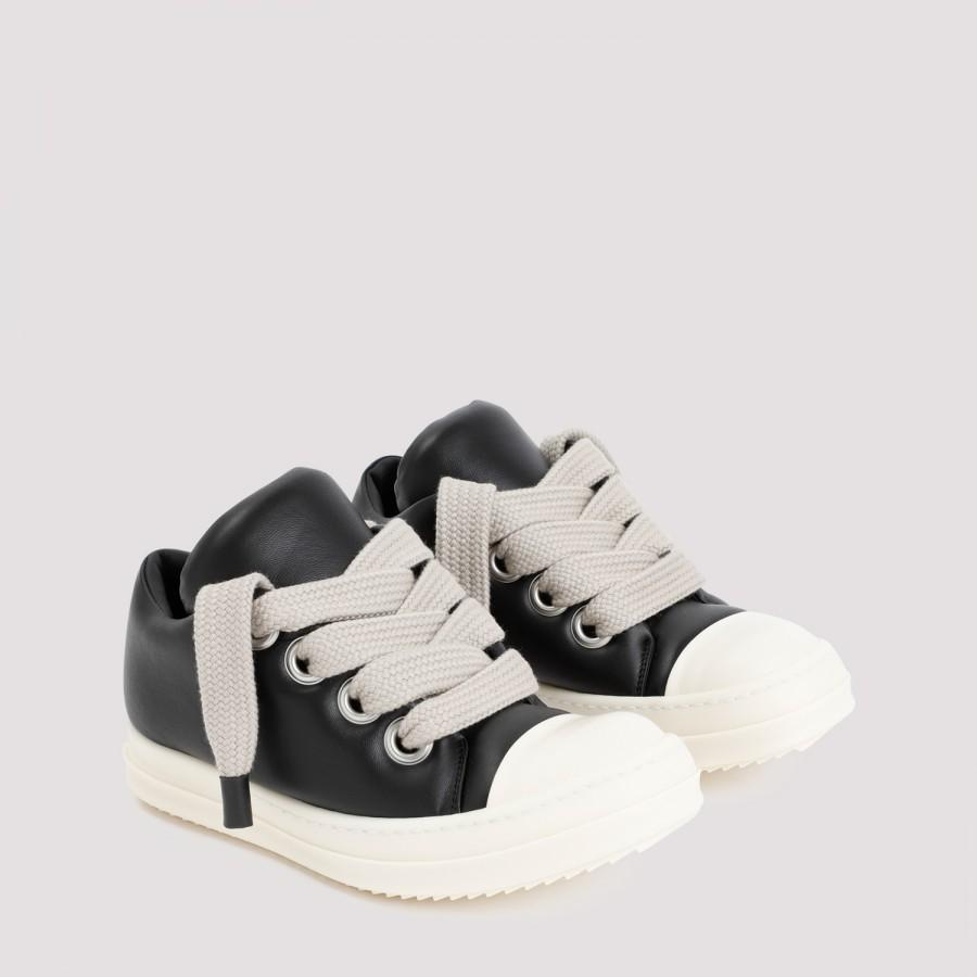 Rick Owens Jumbo Lace Padded Low Sneakers Shoes in Black | Lyst