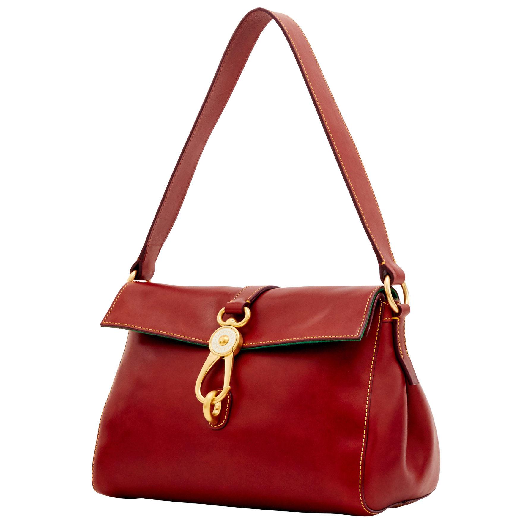 Dooney & Bourke Leather Florentine Libby Hobo in Natural (Red) - Lyst
