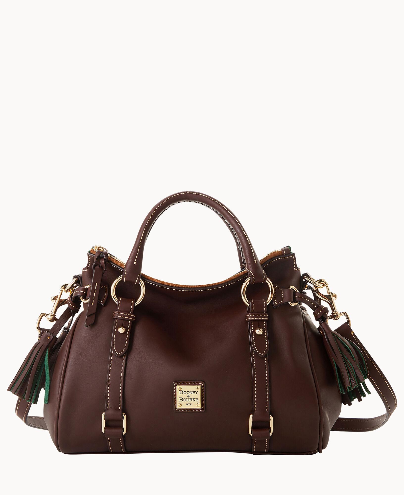 Dooney & Bourke Florentine Domed Buckle Leather Satchel - Macy's