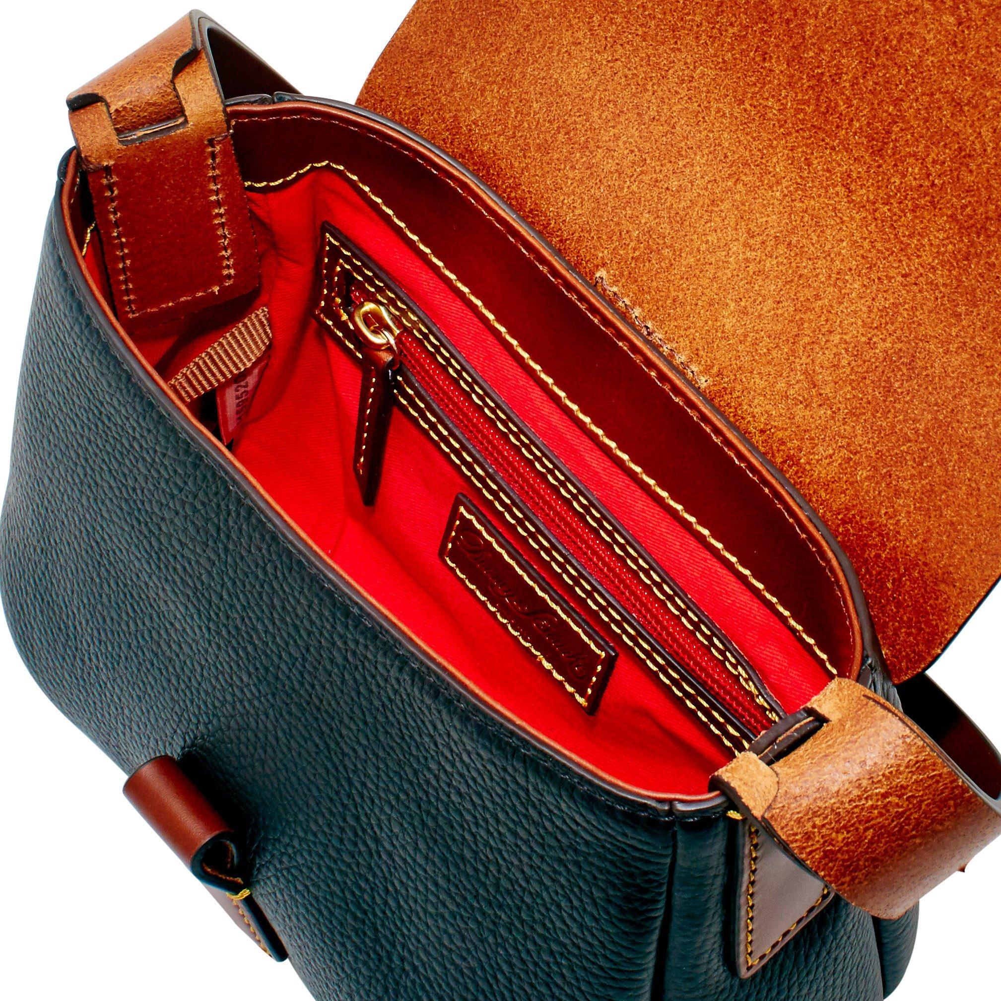 Dooney & Bourke Leather Derby Pebble Small Flap Crossbody in Black Lyst