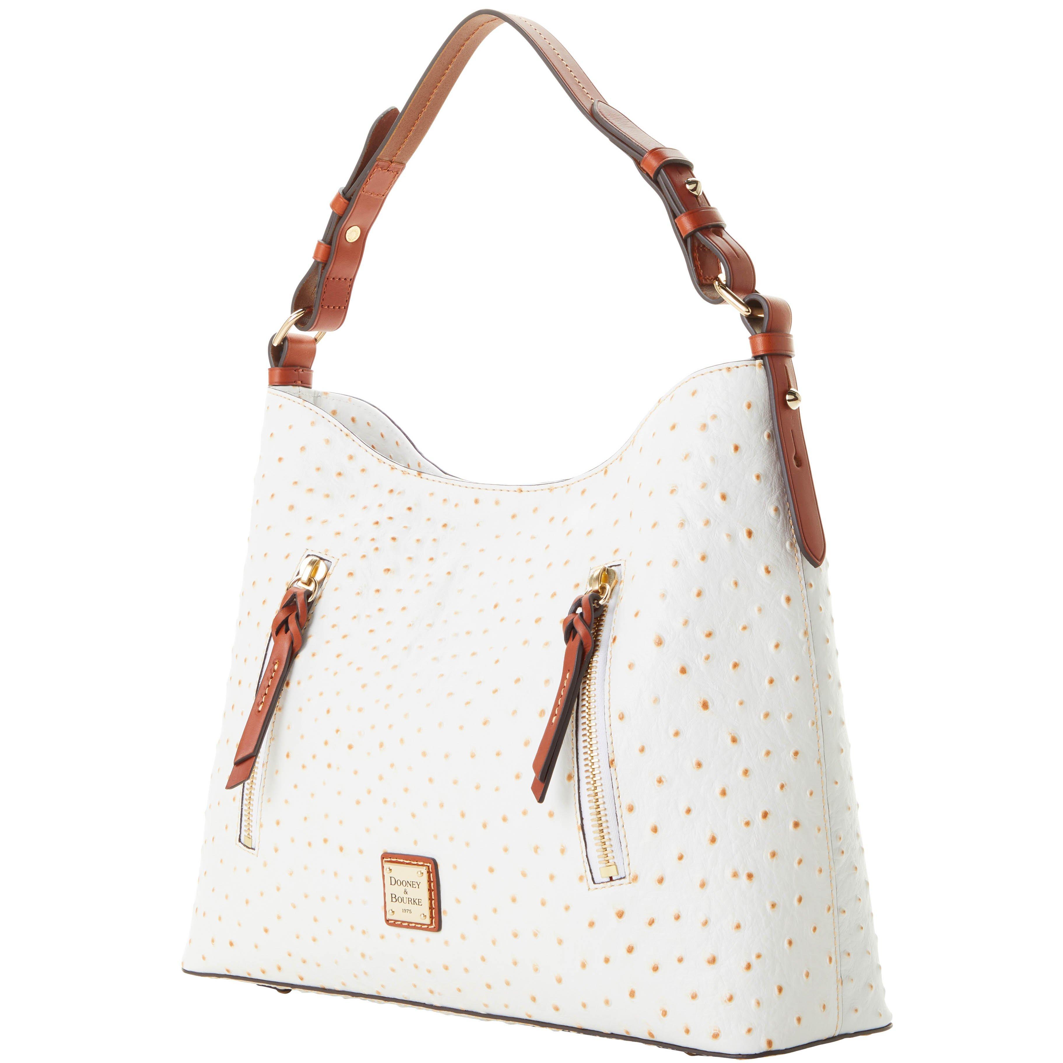 dooney & bourke ostrich embossed 75th anniversary hobo bag