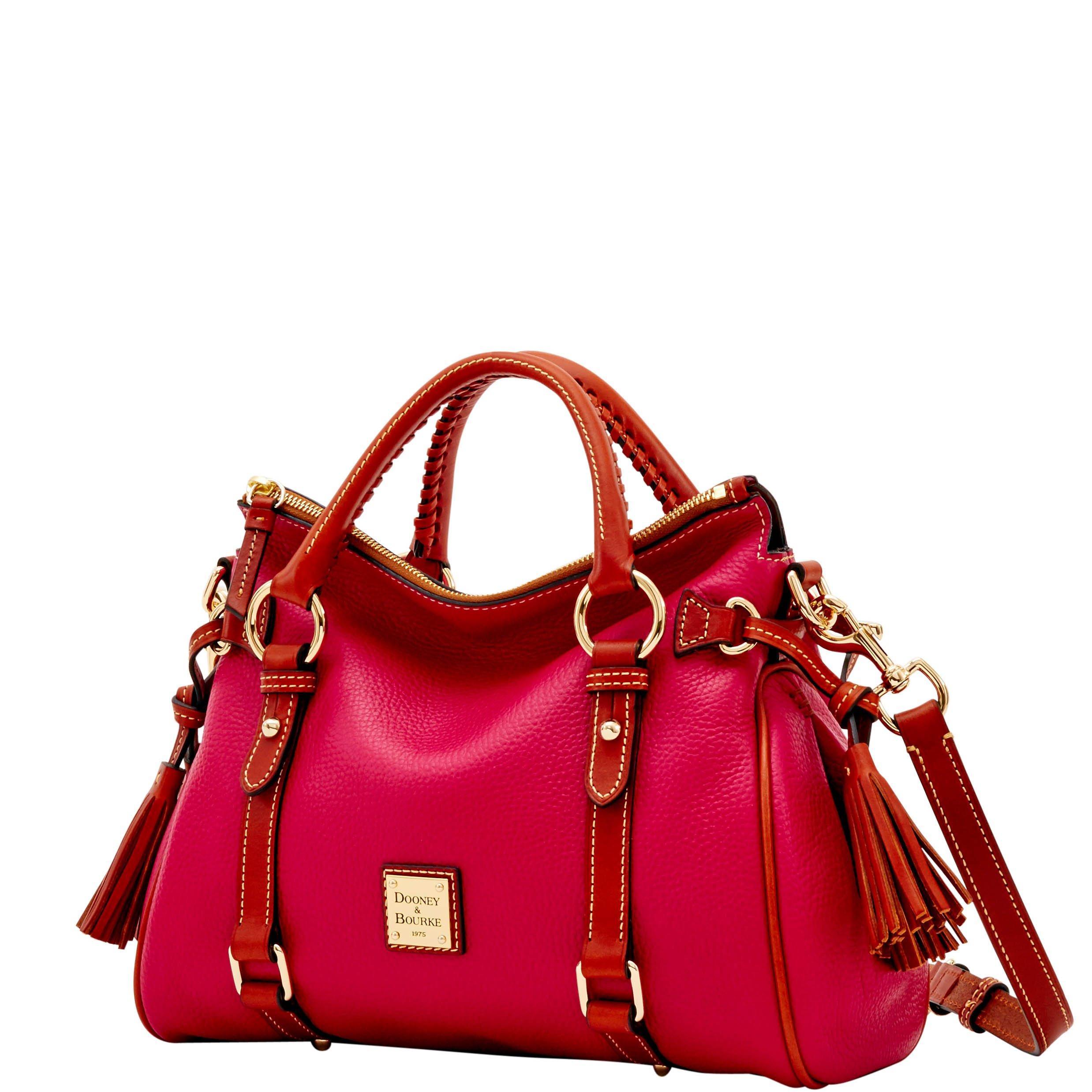 Dooney & Bourke Leather Pebble Grain Small Satchel in Red Lyst
