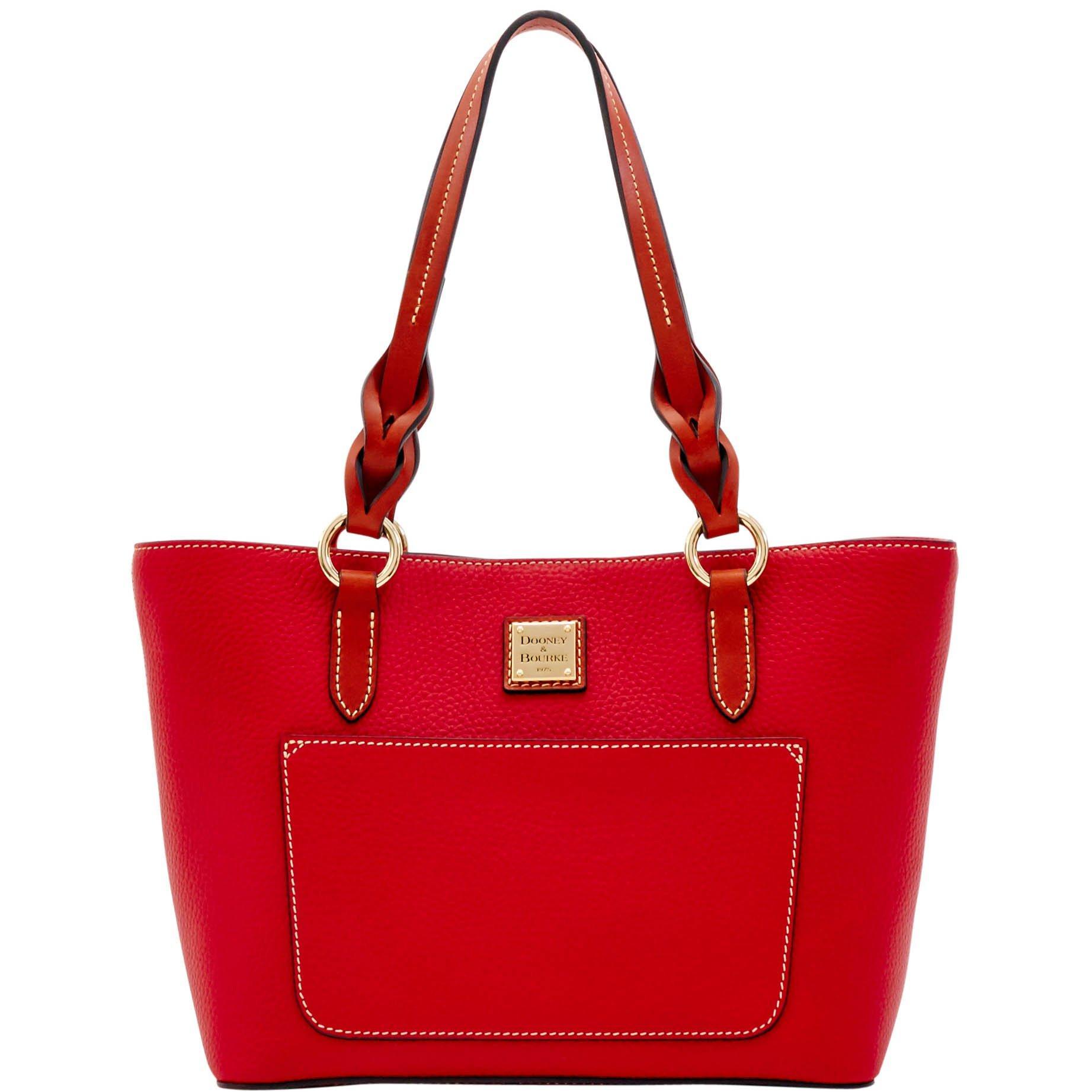 Dooney & Bourke Leather Pebble Grain Tammy Tote in Red - Lyst