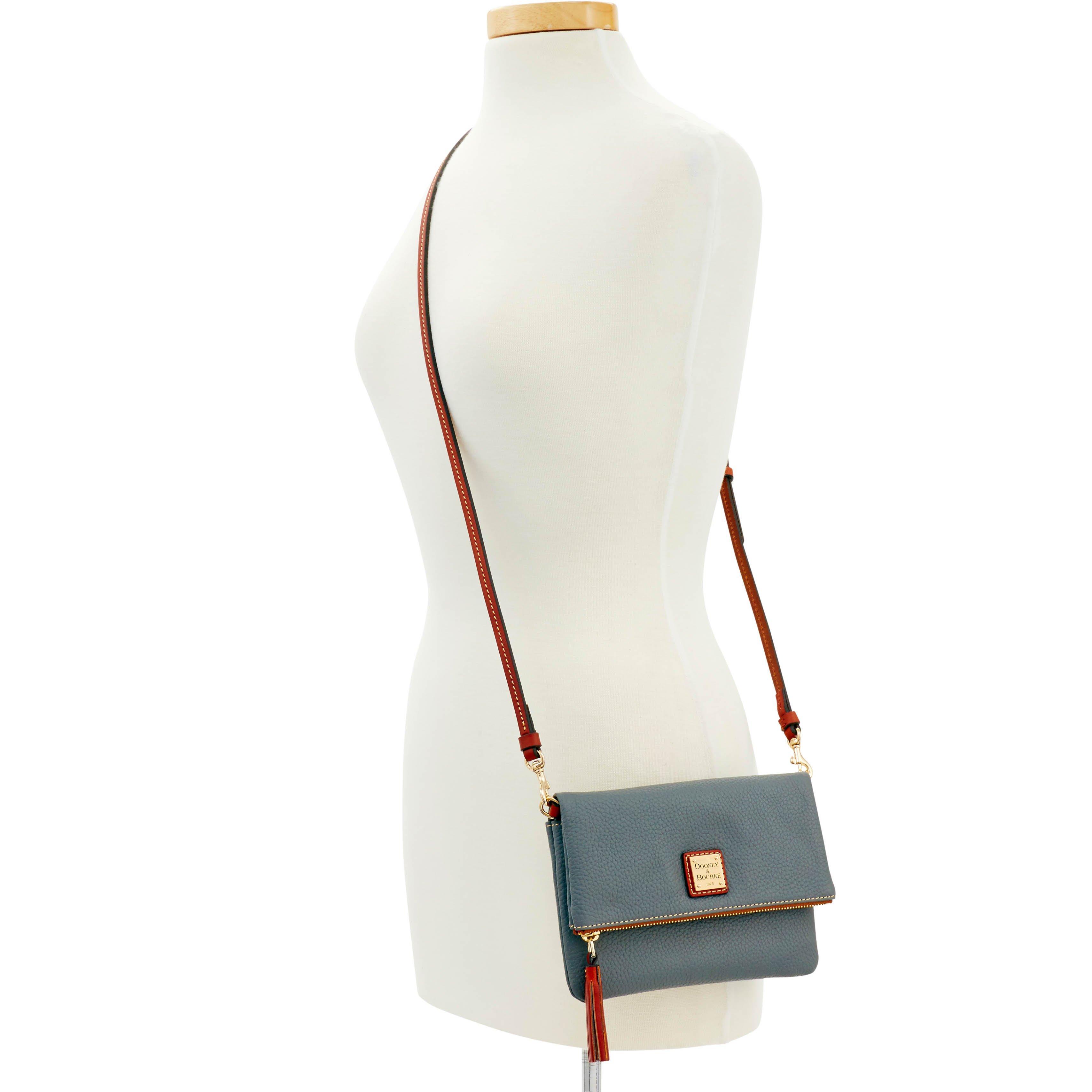 Dooney & Bourke Leather Pebble Grain Foldover Zip Crossbody Lyst