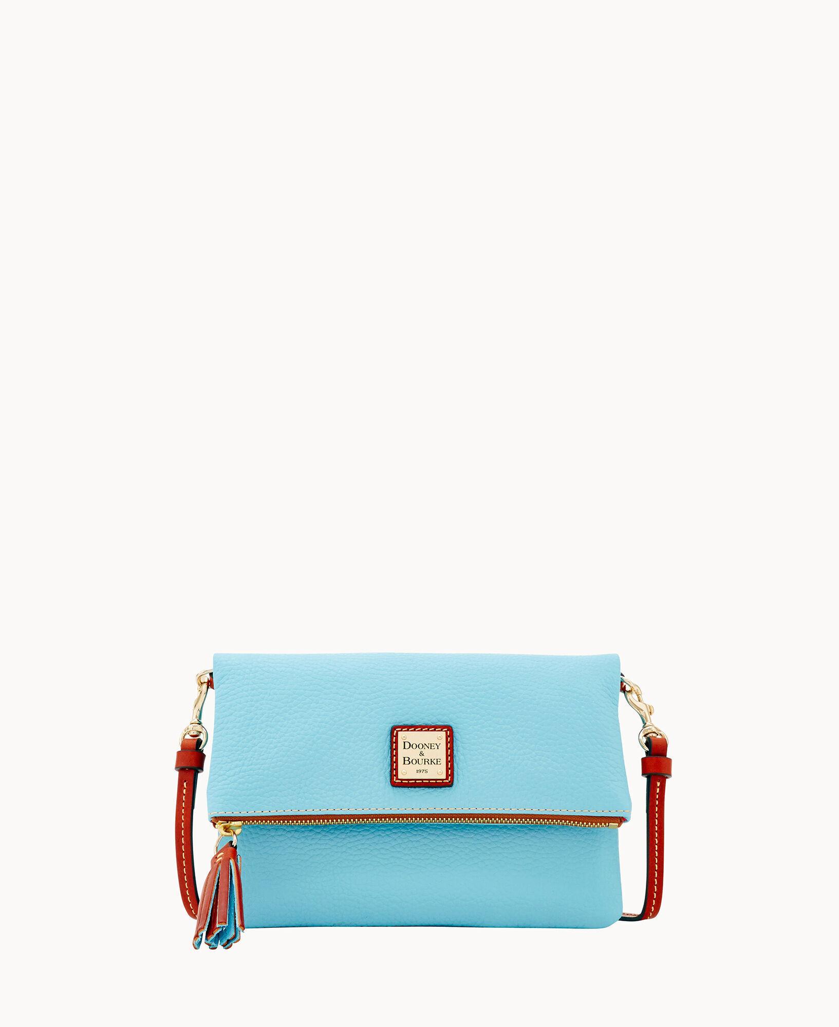Dooney & Bourke Pebble Grain Foldover Zip Crossbody in Blue Lyst