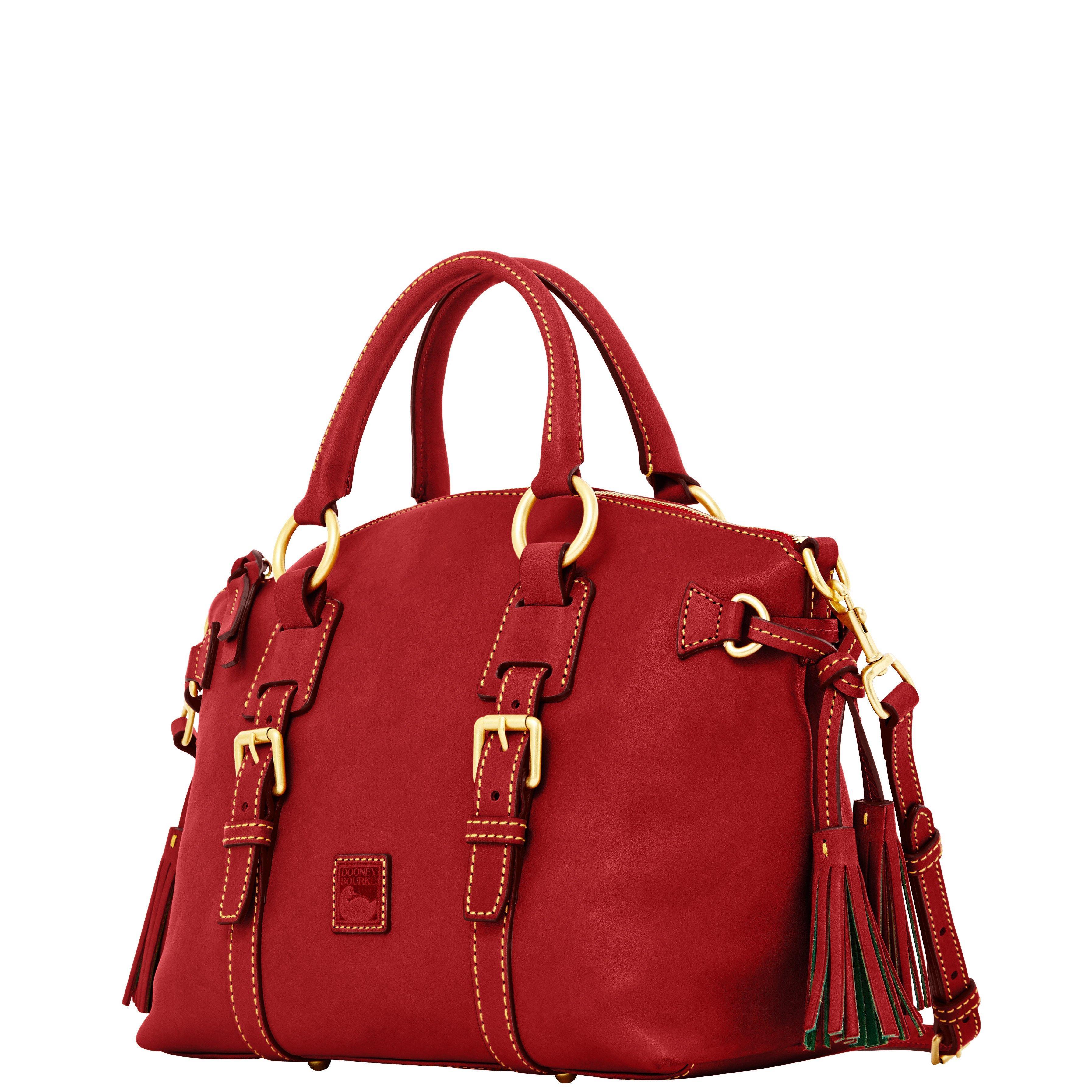 Buy the Dooney & Bourke POD Red Leather Zip Small Backpack Bag |  GoodwillFinds