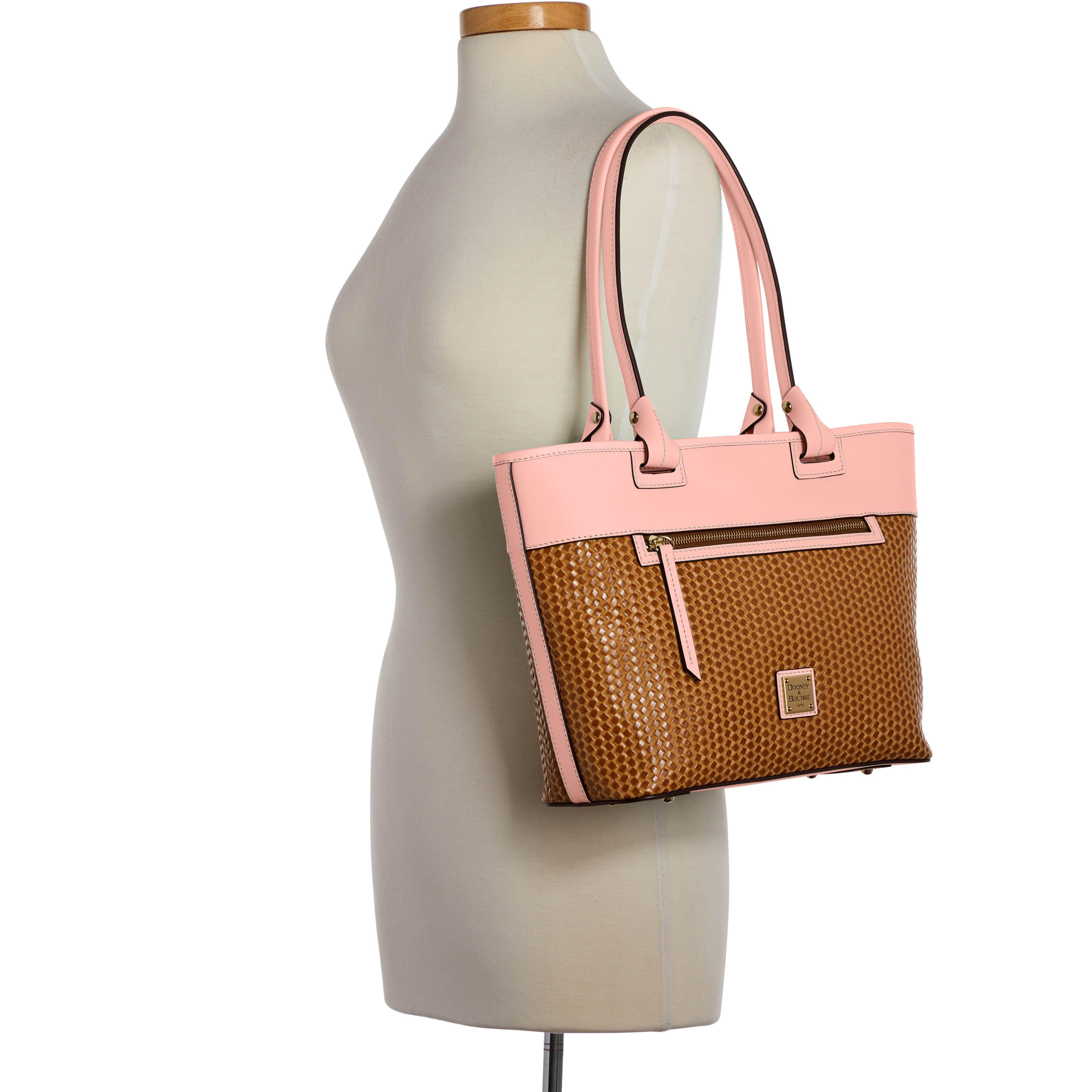 Dooney & Bourke Beacon Woven Zip Tote in Pink Lyst