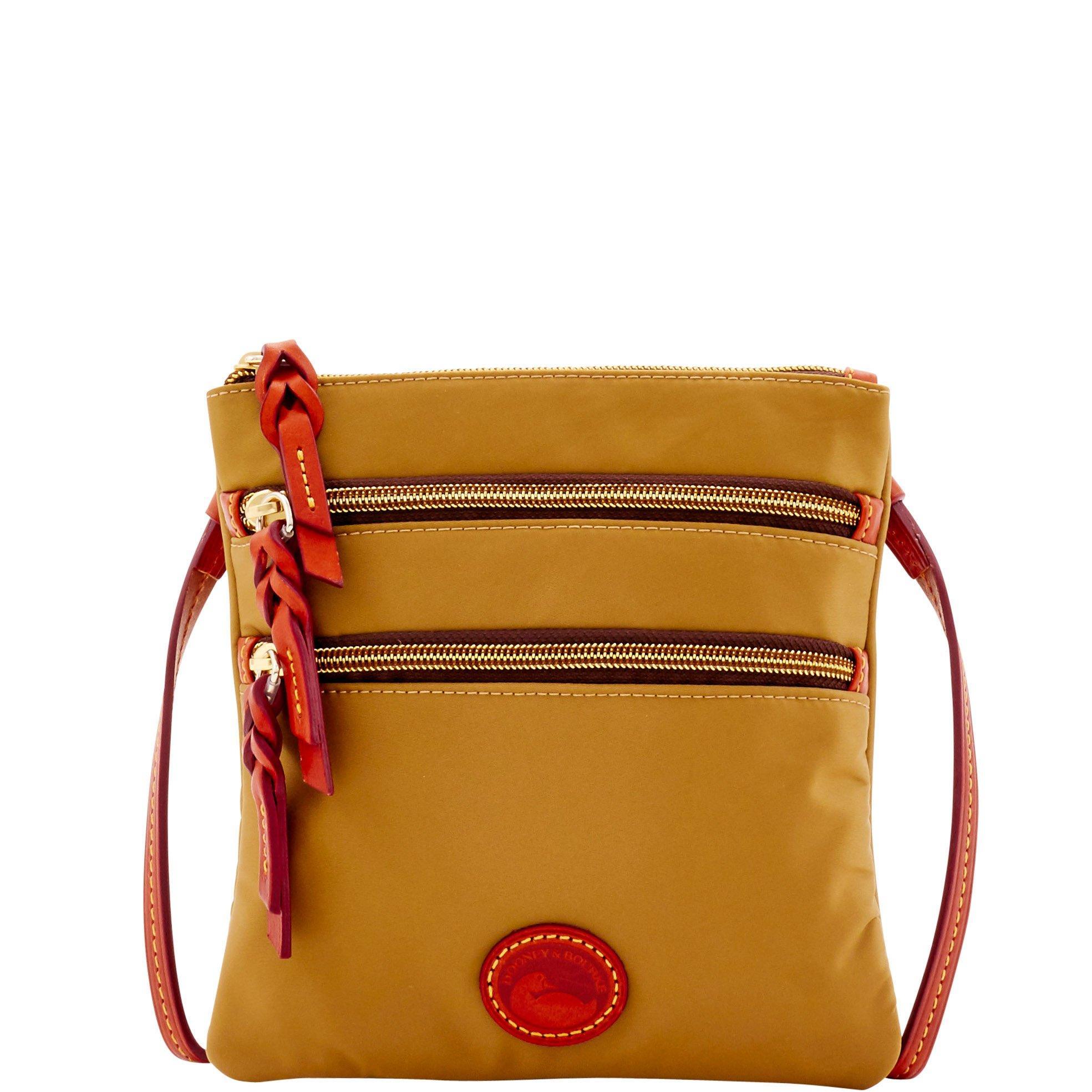 Dooney & Bourke Synthetic Nylon North South Triple Zip in Marigold