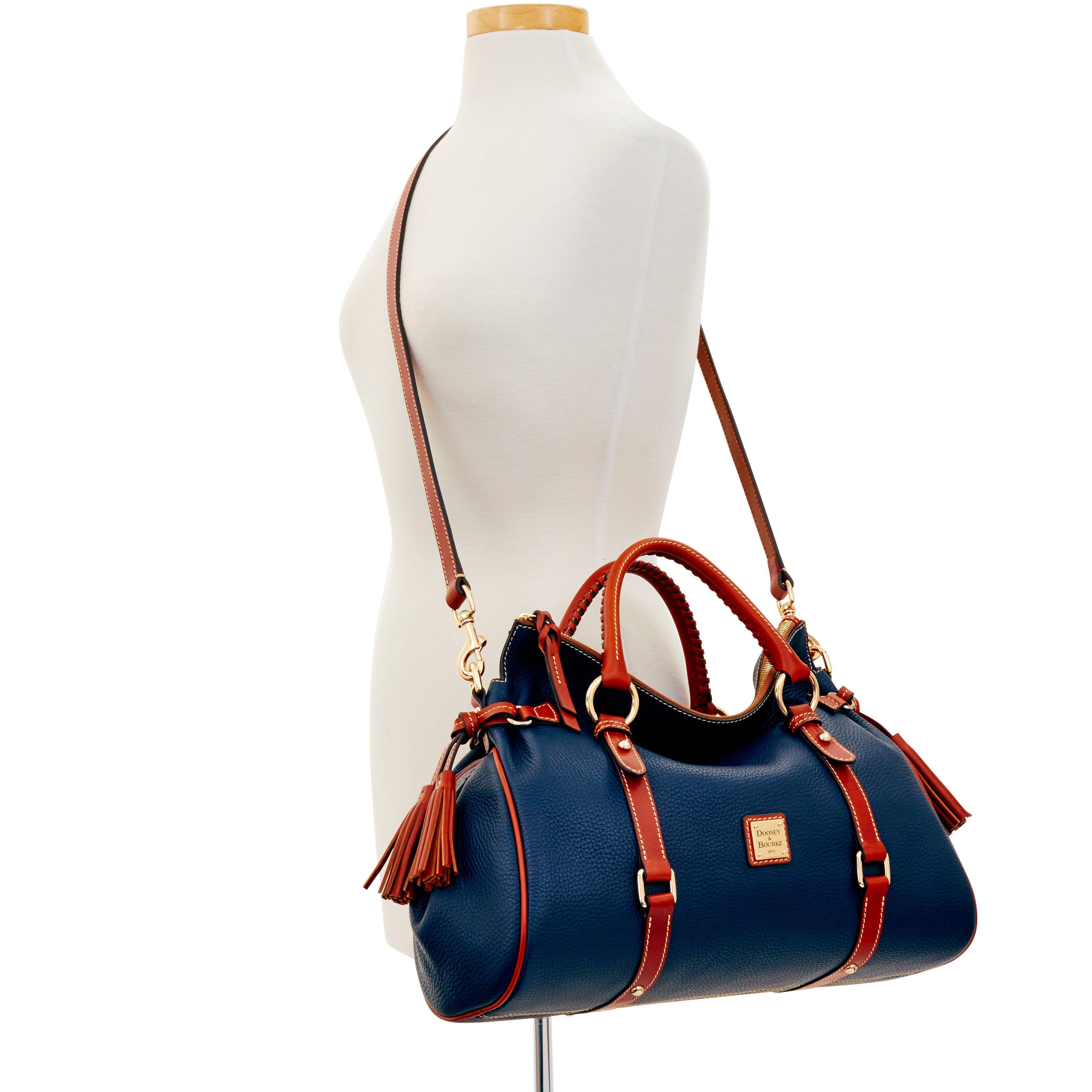 dooney and bourke pebble leather satchel