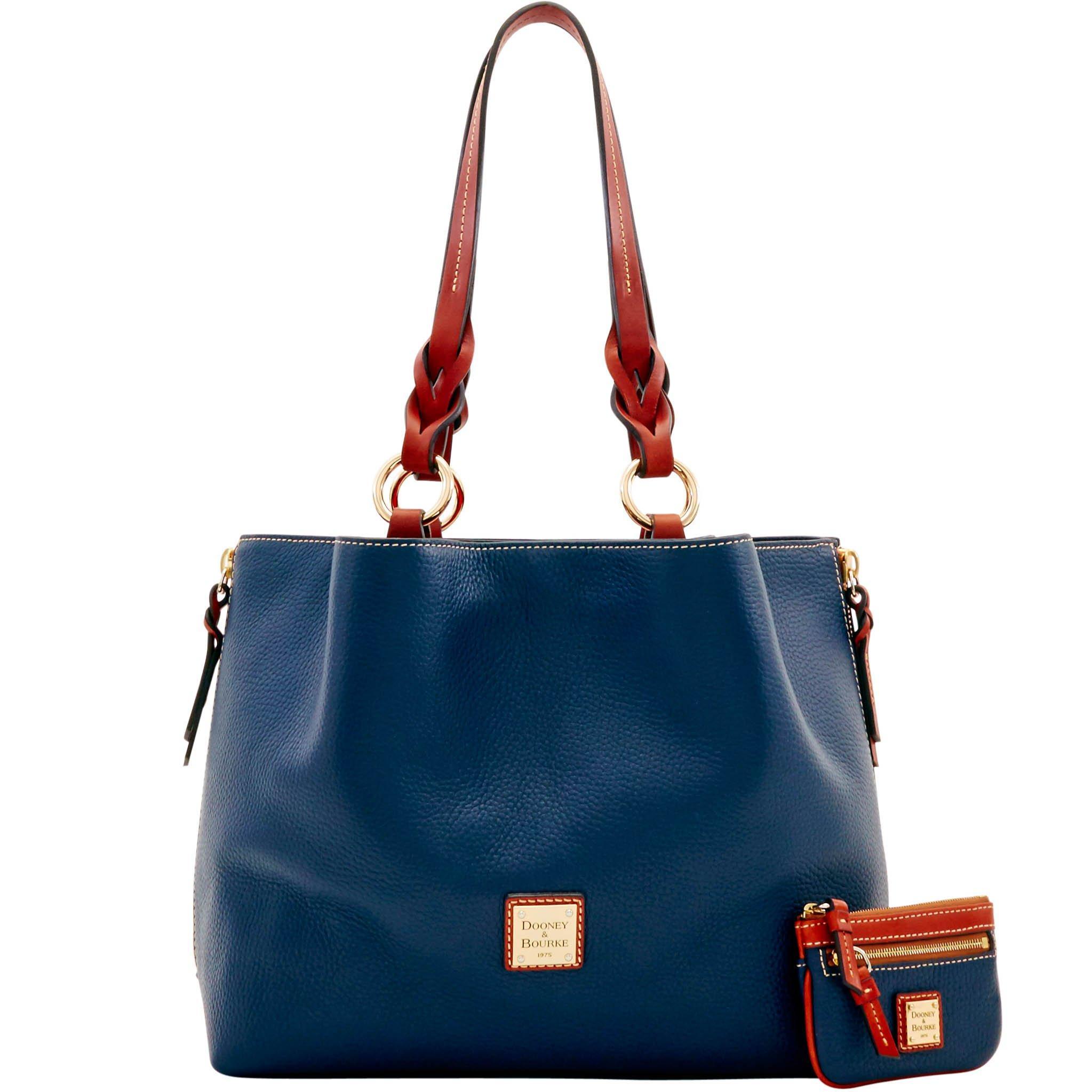 Dooney & Bourke Leather Pebble Grain Large Zip Barlow Small Coin Case