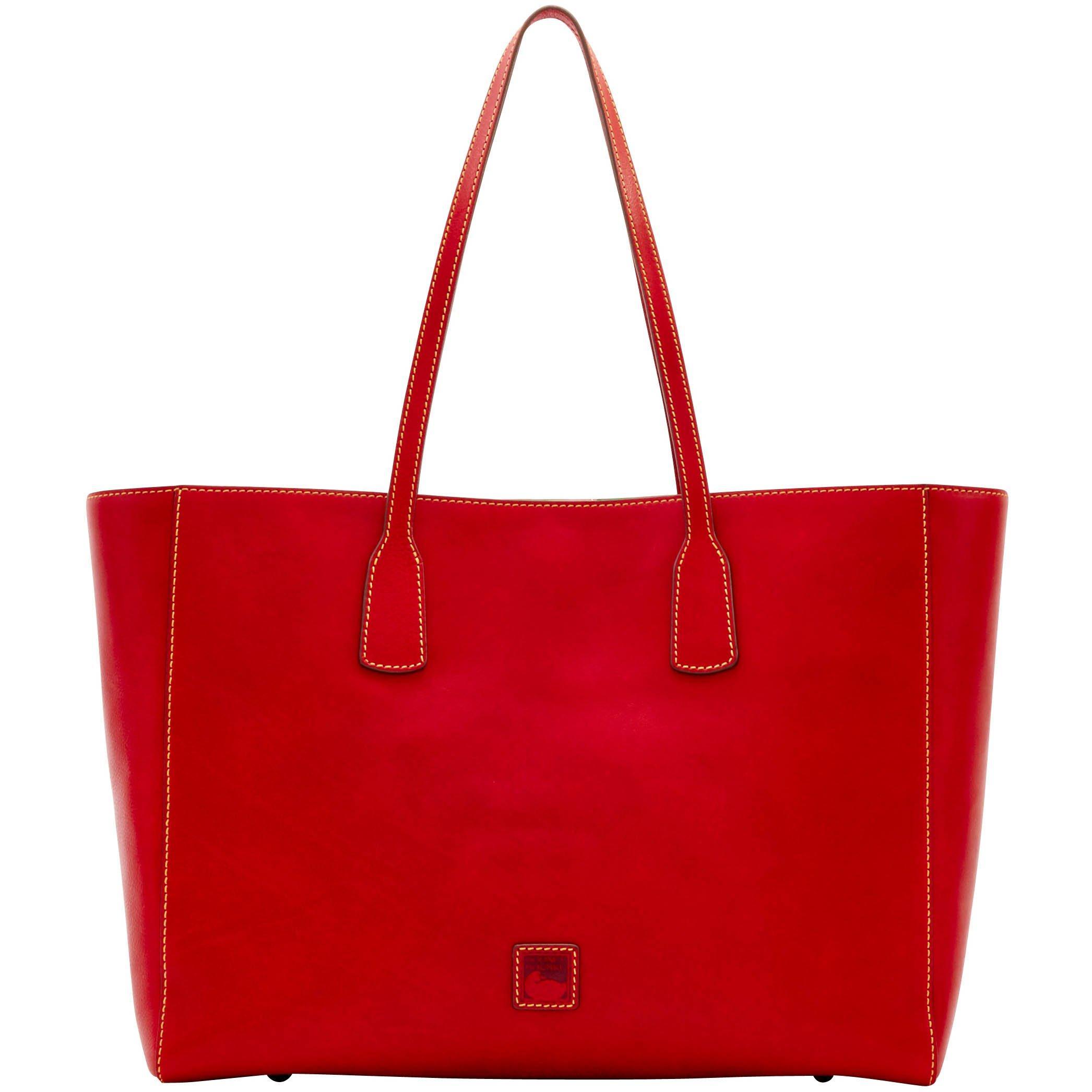 Dooney & Bourke Leather Florentine Large Ashton Tote in Red Save 25