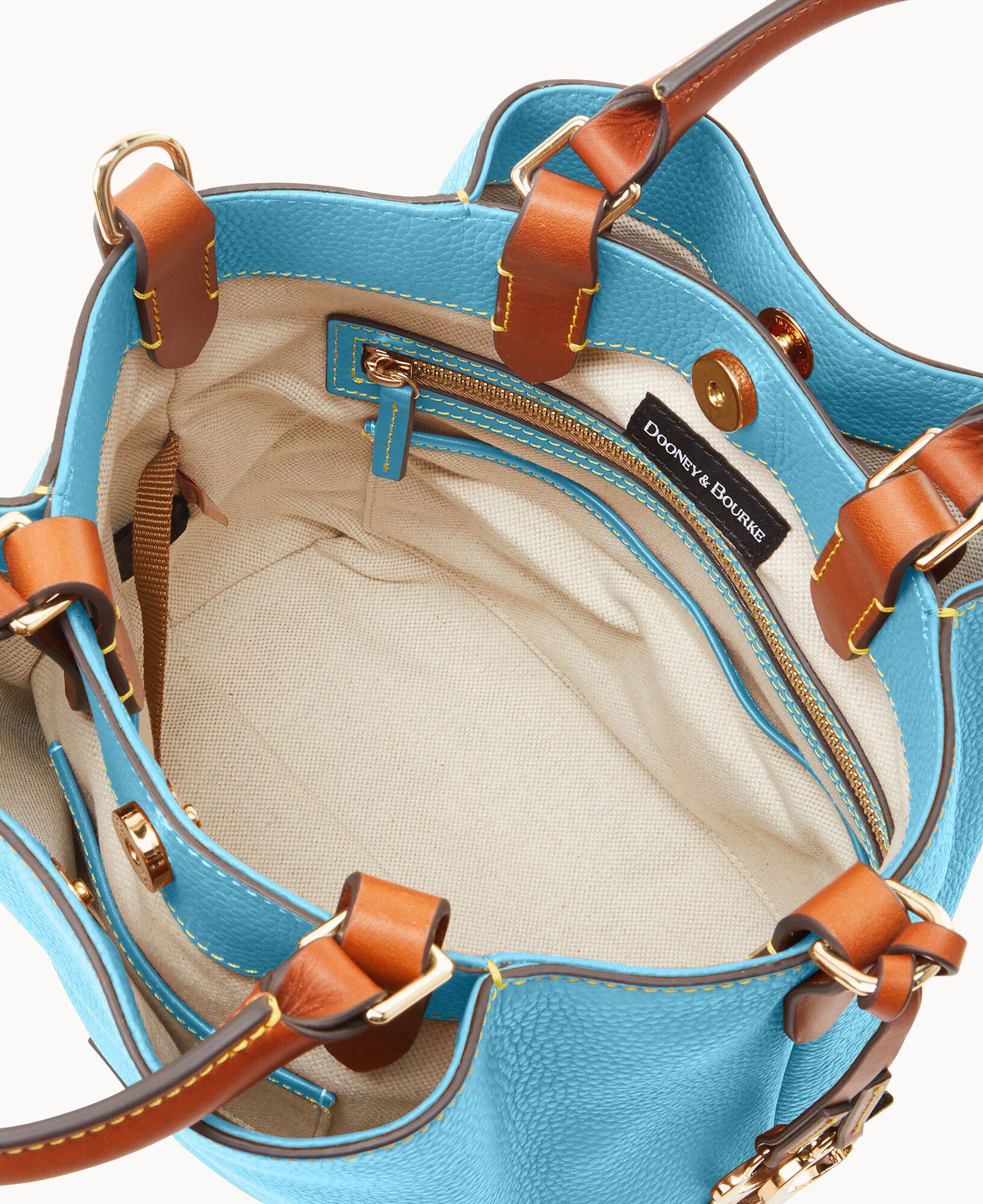 Dooney & Bourke Saffiano Lexi Crossbody Shoulder Bag Purse Sky Blue