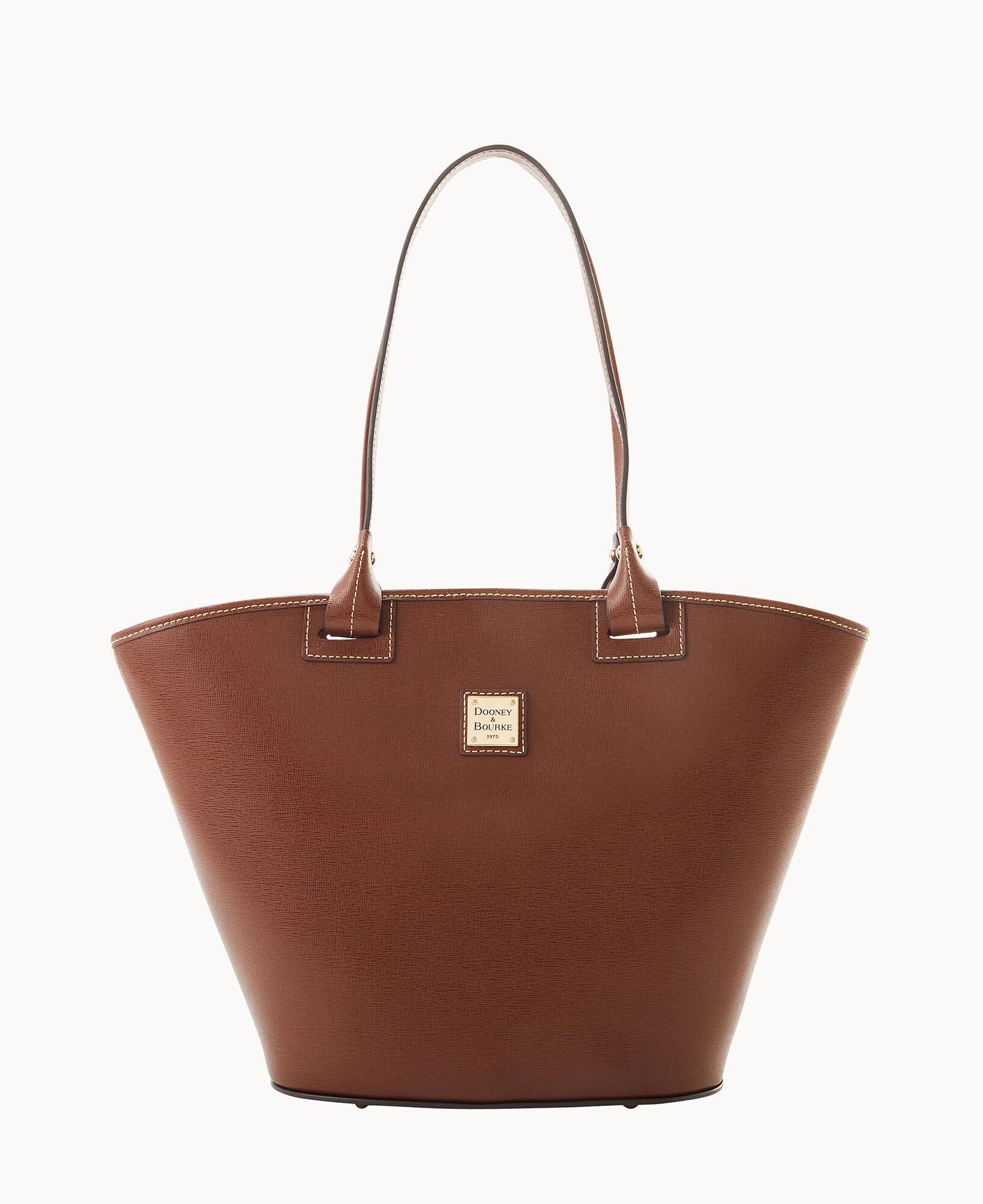 Dooney & Bourke Handbag, Saffiano Small Zip Crossbody - Amber: Handbags