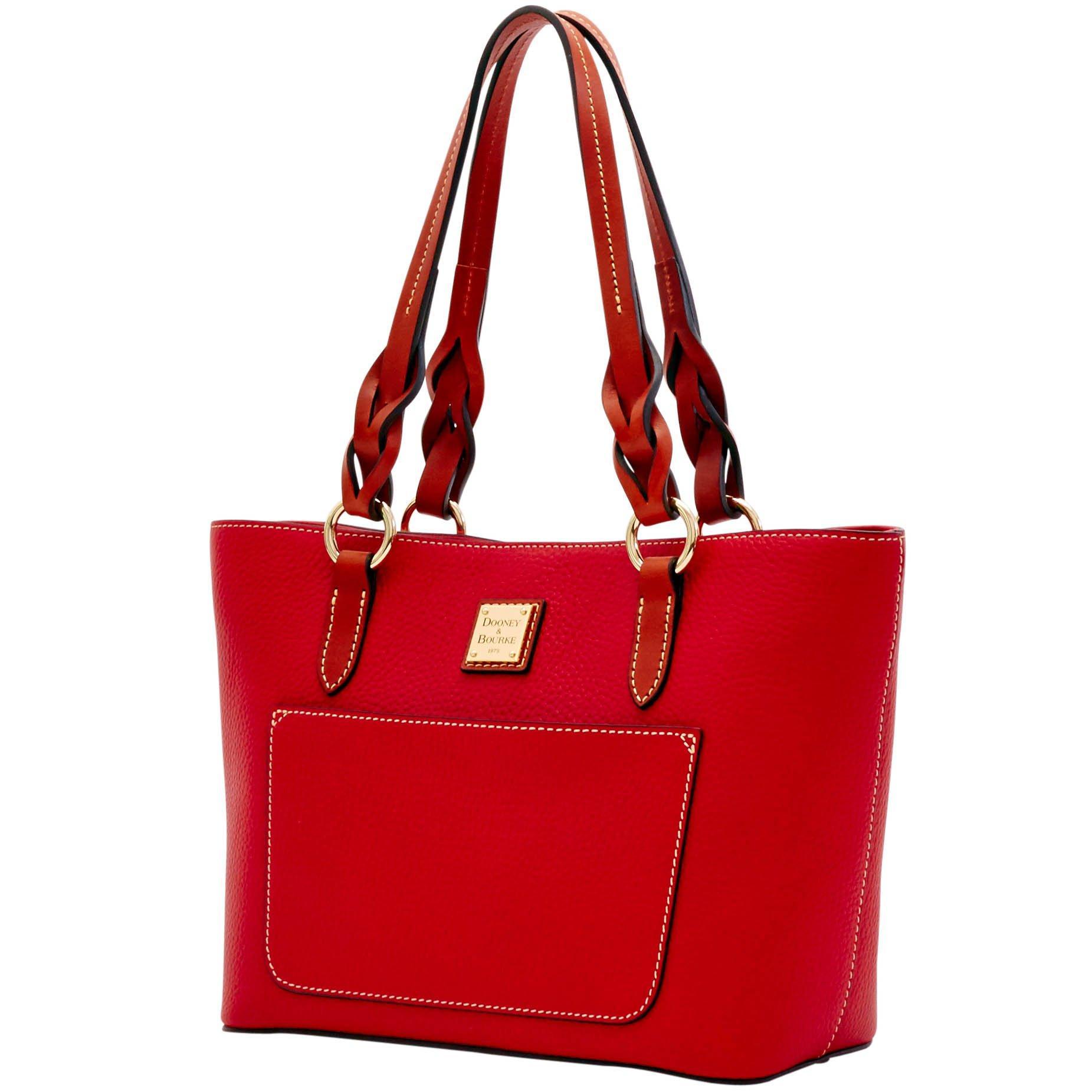 Dooney & Bourke Leather Pebble Grain Tammy Tote in Red - Lyst