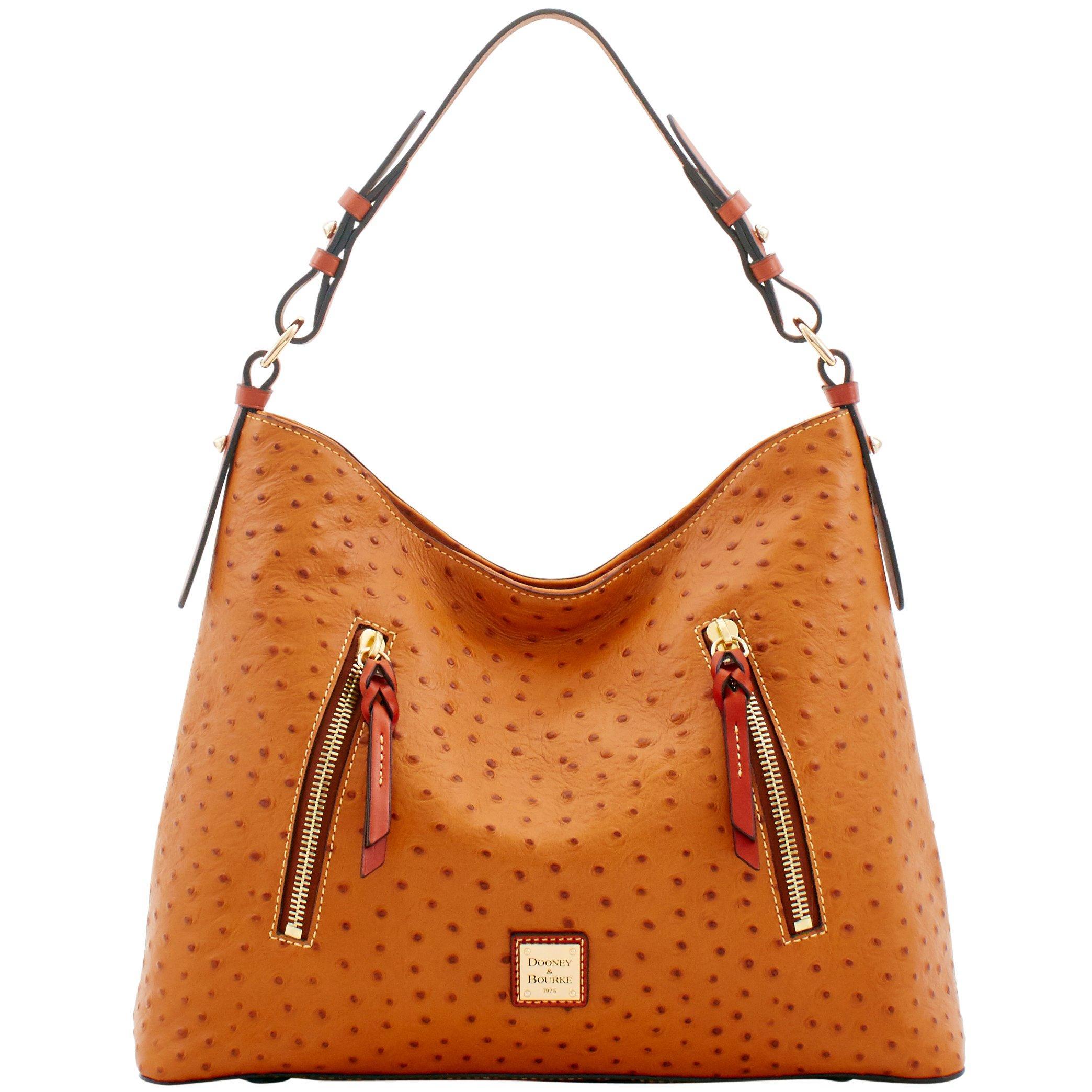 Dooney & Bourke Leather Ostrich Cooper Hobo in Tan (Brown) - Save 40% ...