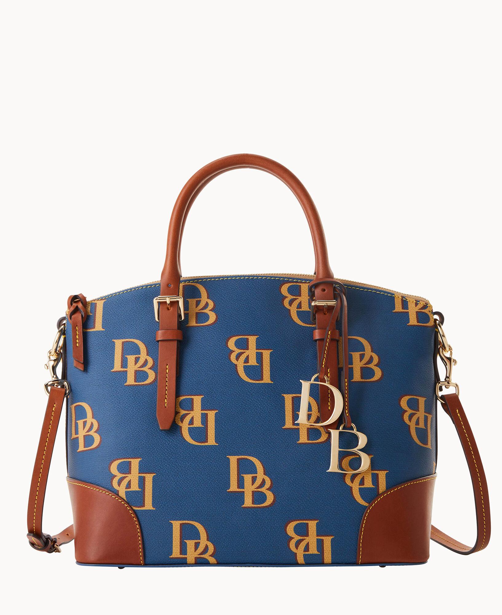 Dooney & Bourke Monogram Domed Satchel in Blue Lyst