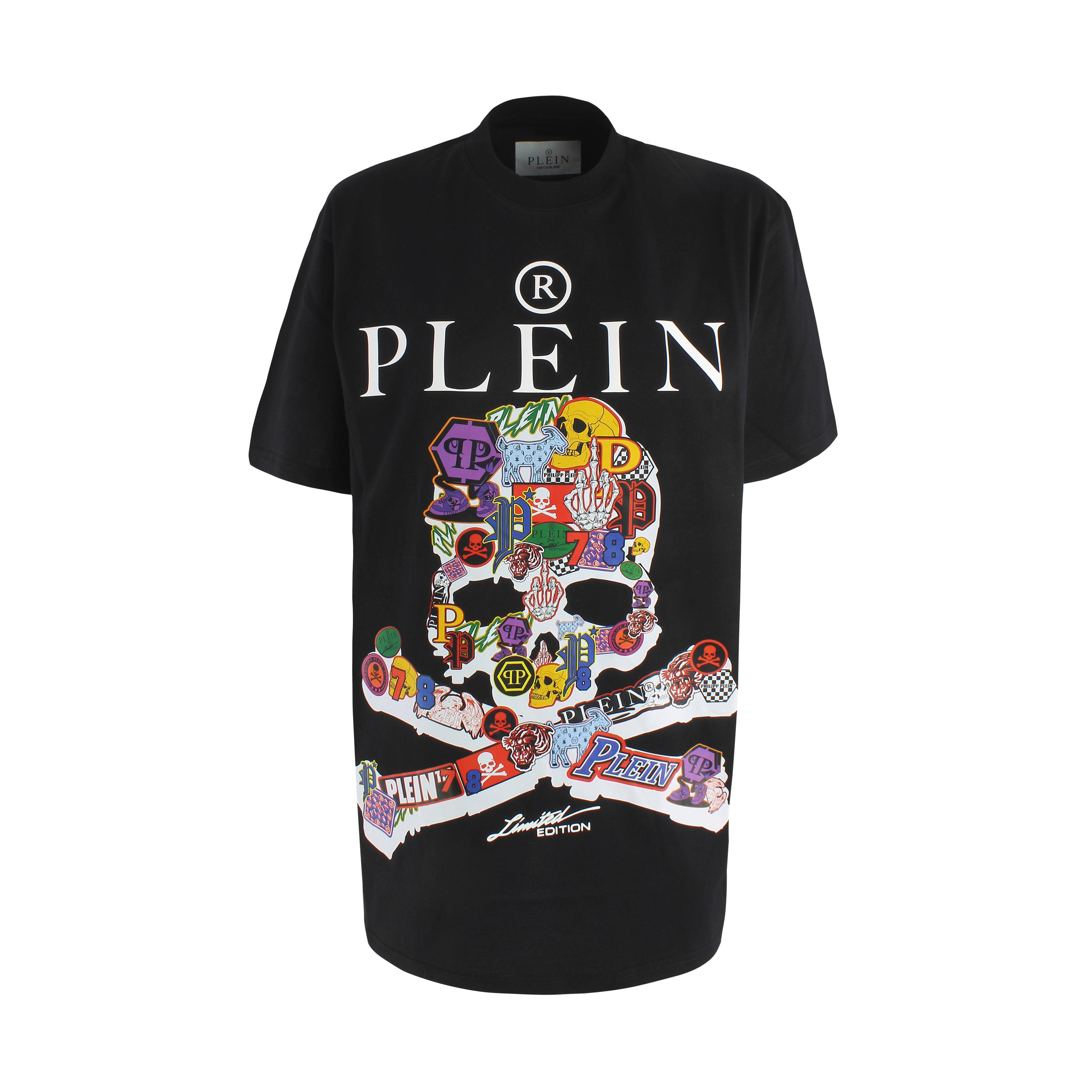 Philipp Plein Skull & Plein T-shirt in Black | Lyst