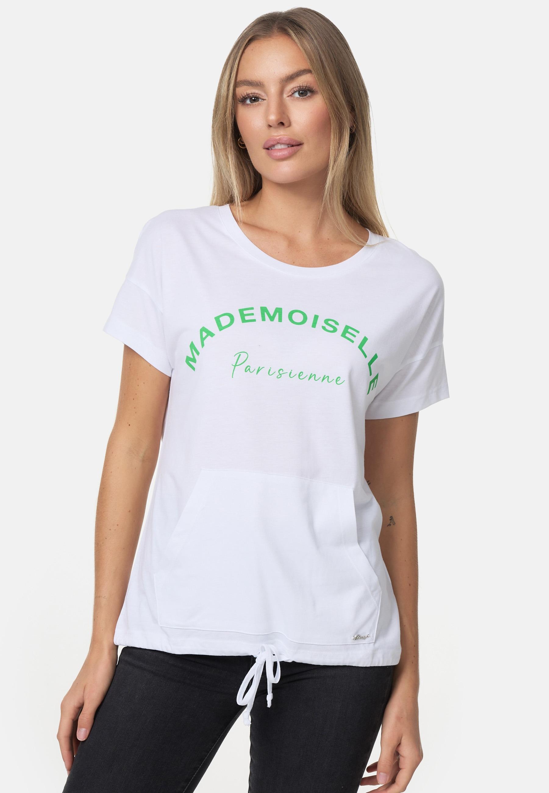 Decay T-Shirt, mit Frontprint und Kordelzug im Saum in Weiß | Lyst DE